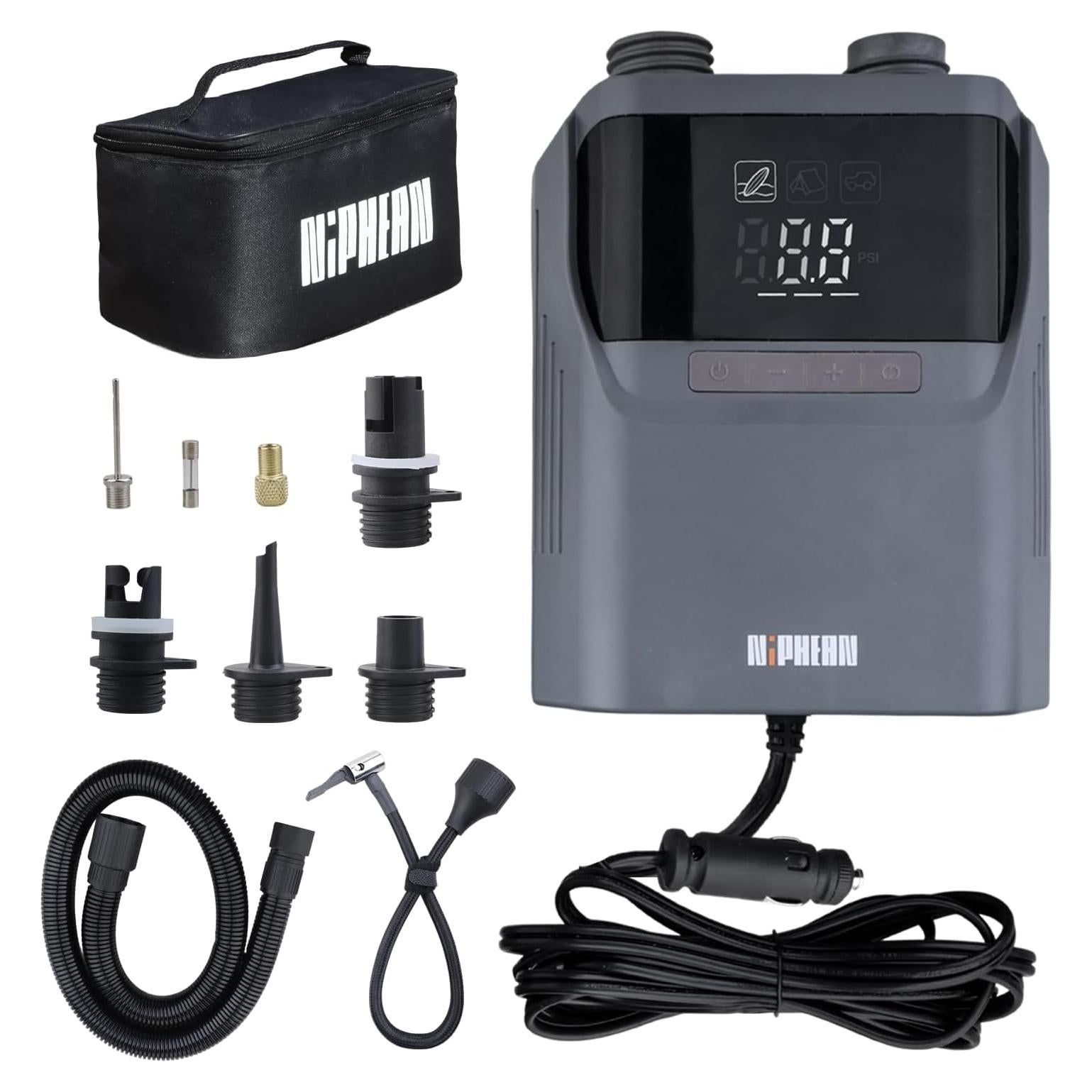 Bomba de Aire Eléctrica Niphean para Paddle y Neumáticos 50 PSI