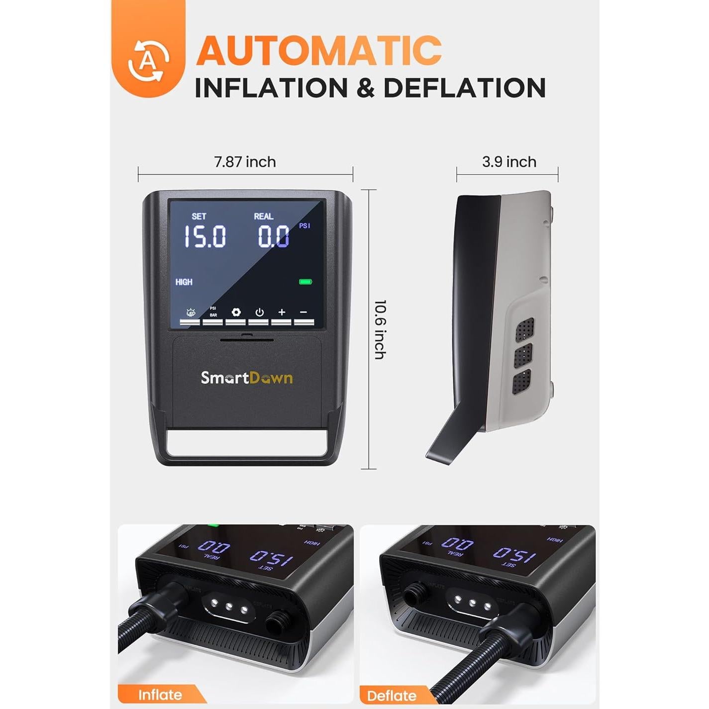 Bomba de Aire Eléctrica SmartDawn para Paddle Board 2025