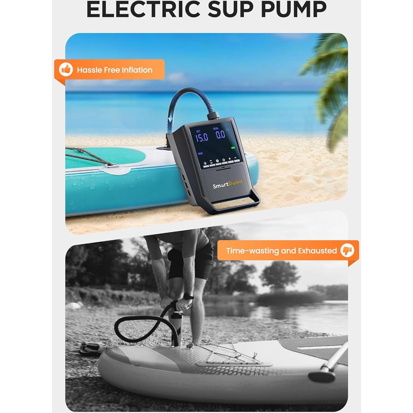 Bomba de Aire Eléctrica SmartDawn para Paddle Board 2025