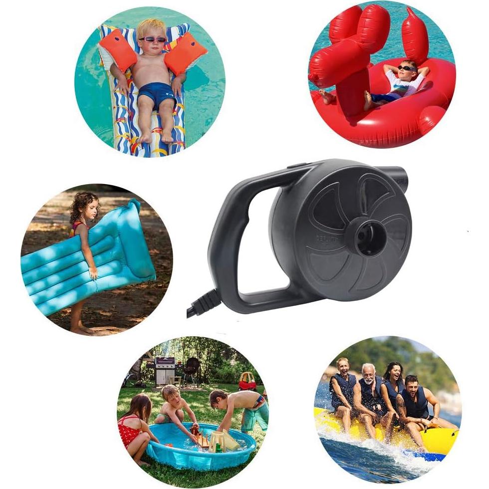 Bomba Eléctrica de Aire BOMPOW 300W para Inflables y Colchones