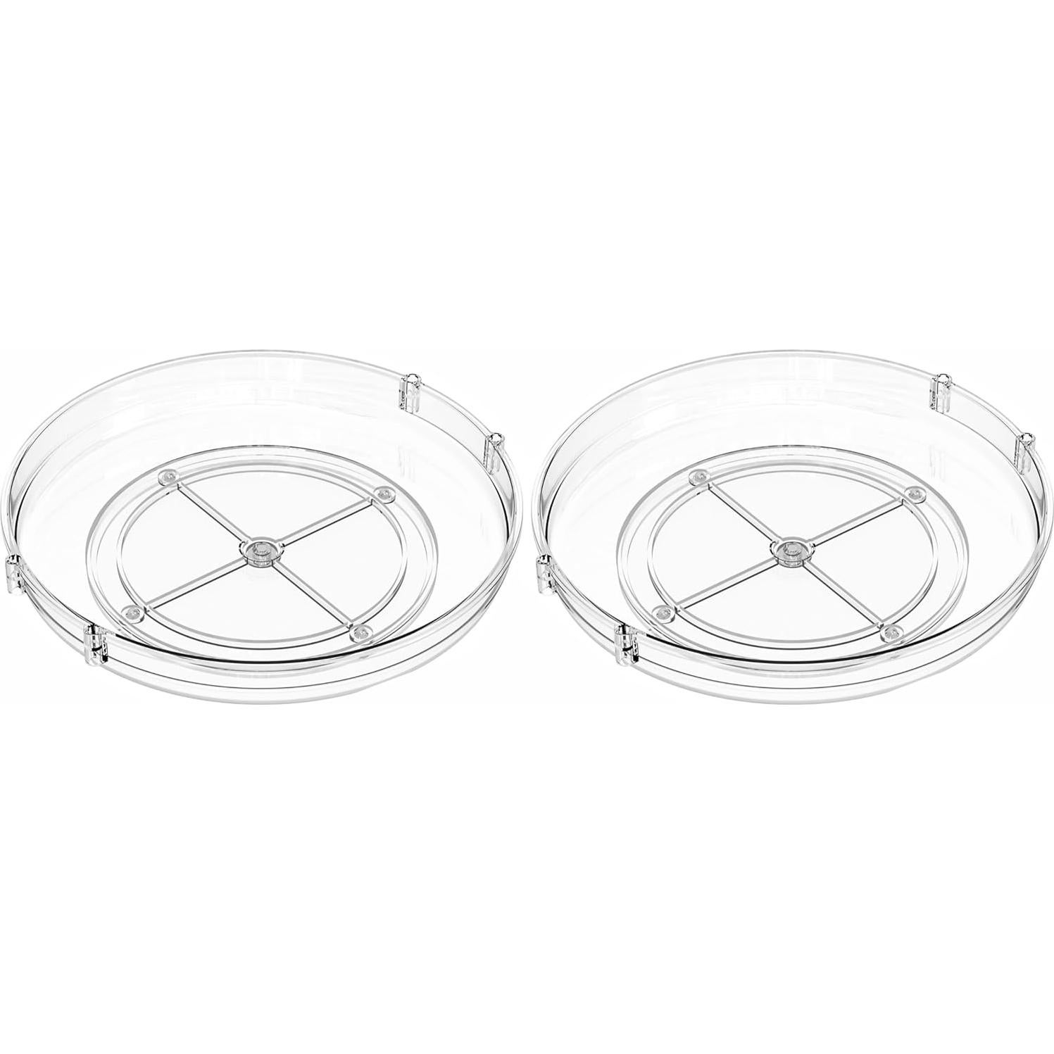 Organizador Giratorio SuoXing 24 cm Claro - 2 Paquetes