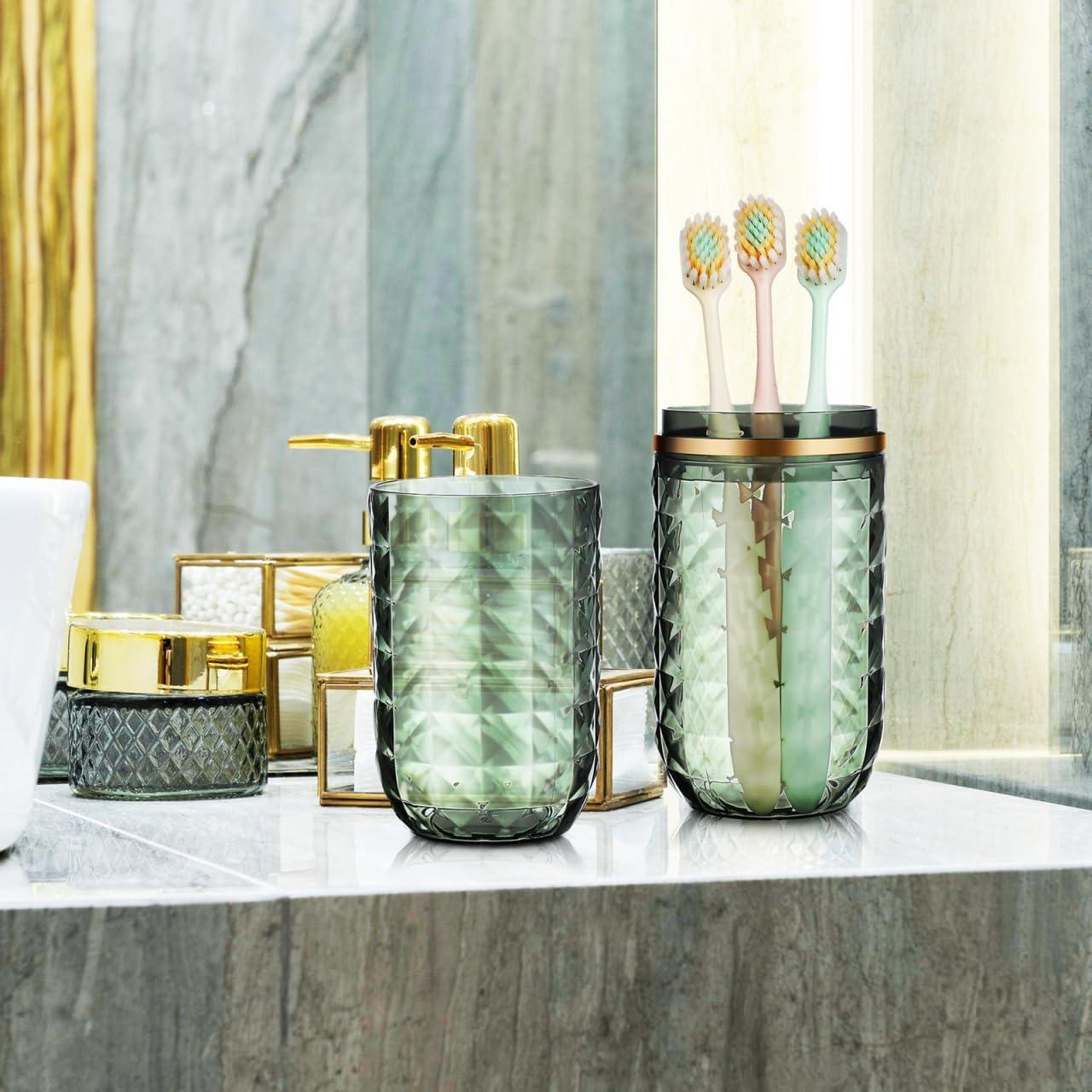 Estuche para Cepillo de Dientes Didiseaon Verde Portátil