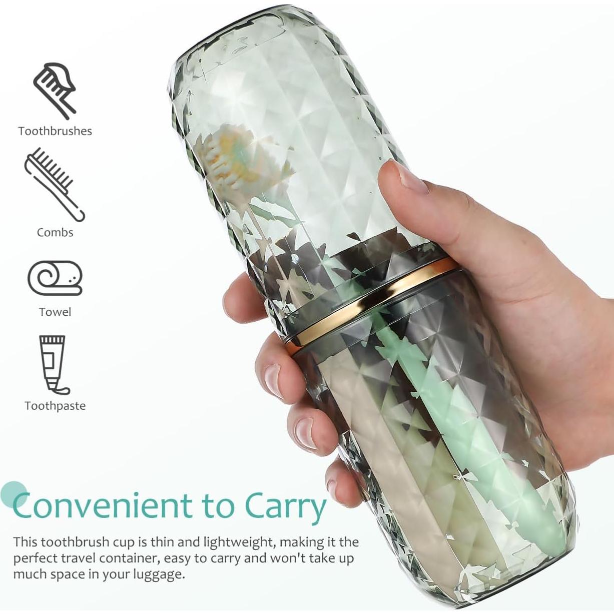 Estuche para Cepillo de Dientes Didiseaon Verde Portátil