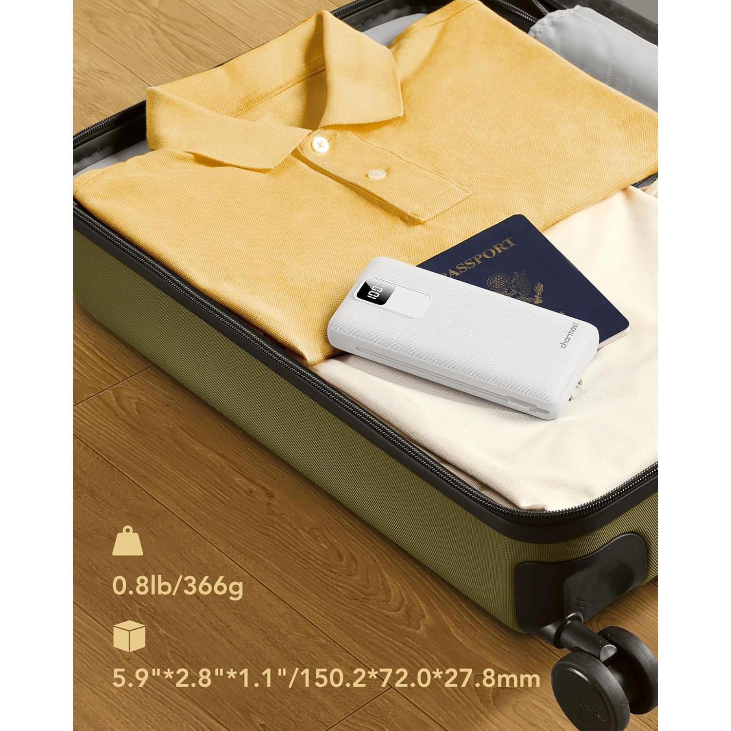 Cargador portátil Charmast 20000mAh USB C 20W carga rápida