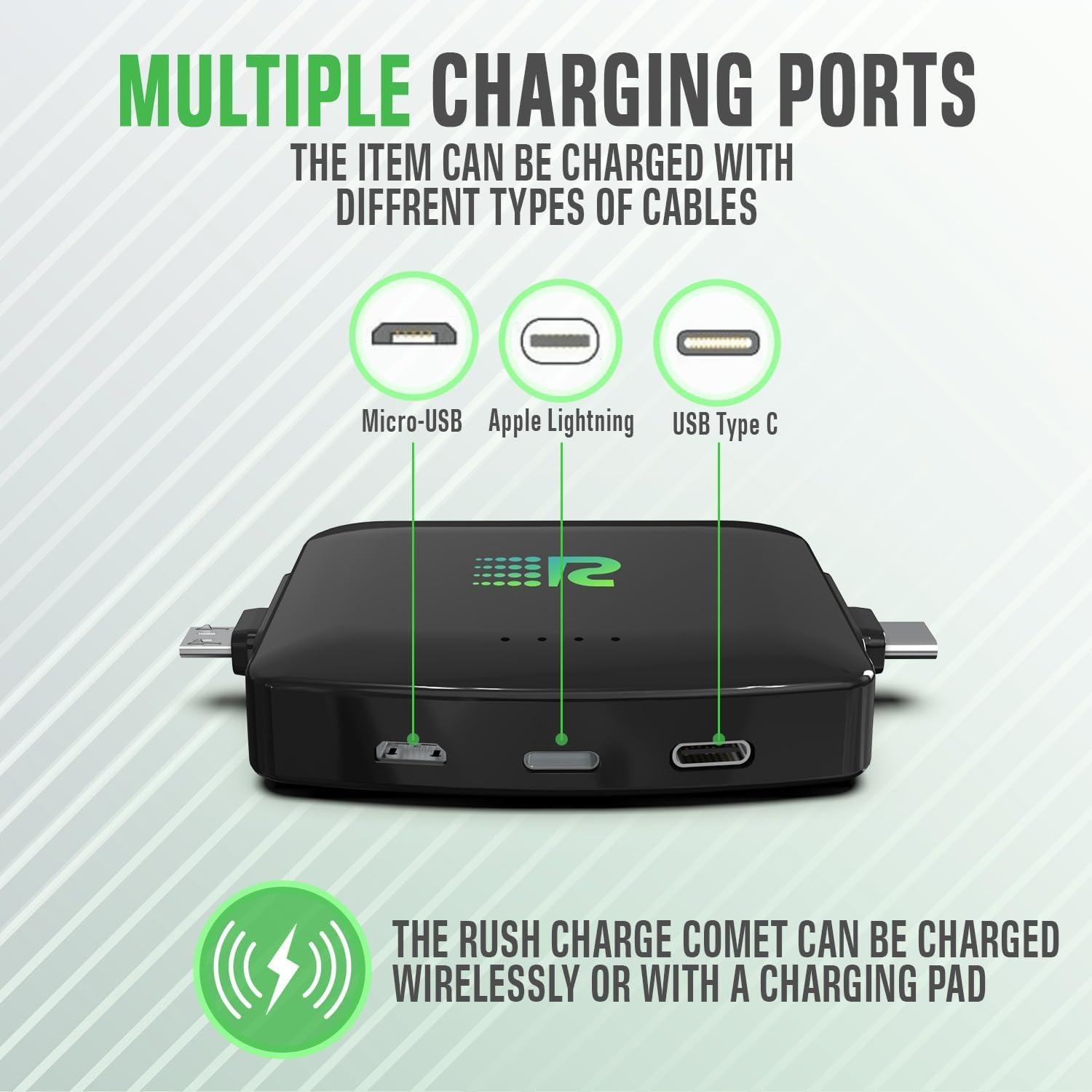 Banco de Poder Portátil COMET 3200mAh Carga Rápida 2.1A