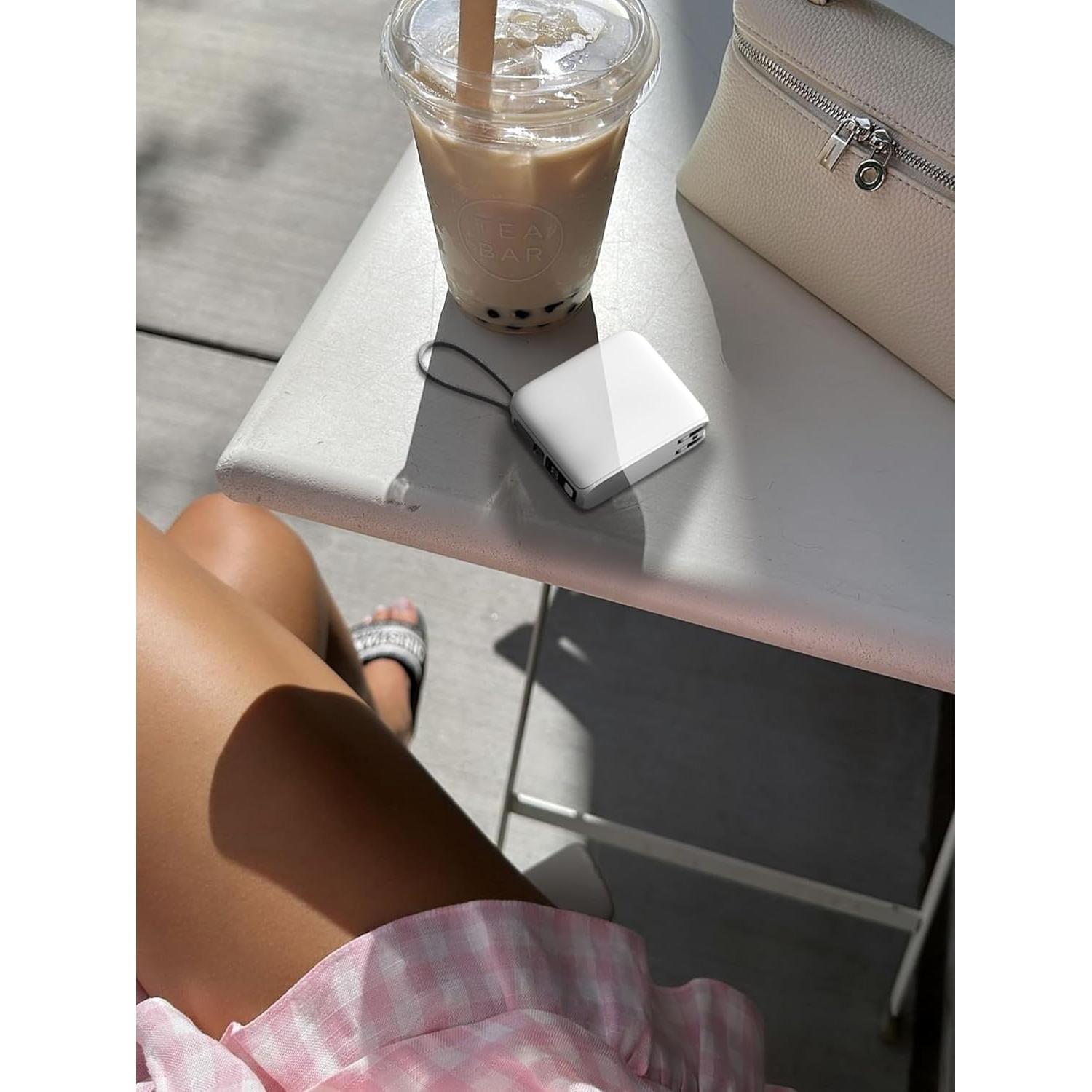 Cargador Portátil 35W con Enchufe de Pared 20000mAh Blanco