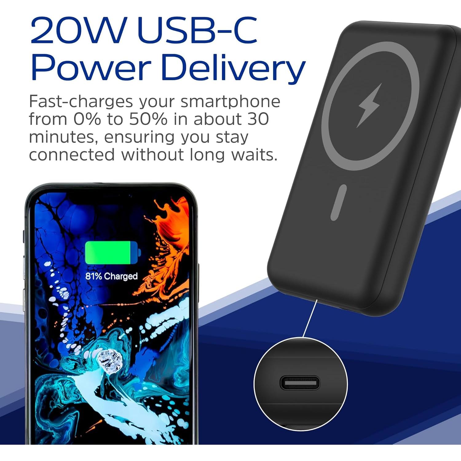 Banco de Energía Energizer QM10002PQ 10,000mAh Carga Rápida