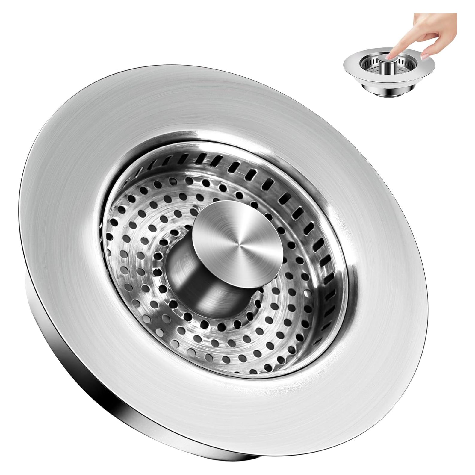 Colador de desagüe 3 en 1 Buowinixi acero inoxidable 304