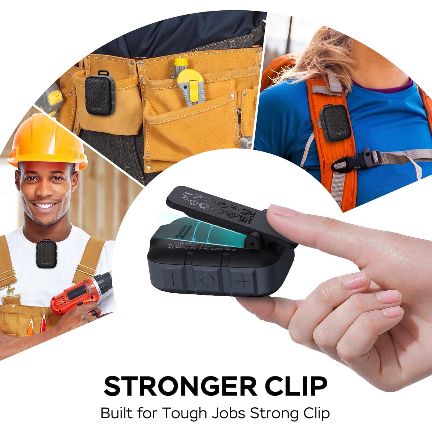 Altavoz Bluetooth Portátil INSMY Clip-S IP67 Impermeable 77g