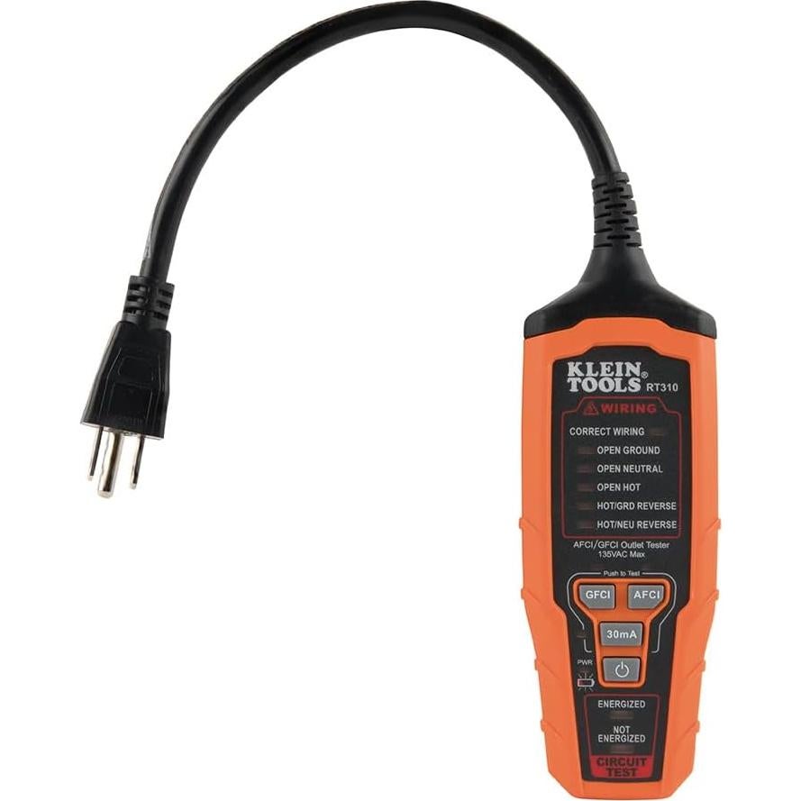 Probador de Enchufes Klein Tools RT310 GFCI AFCI 120V
