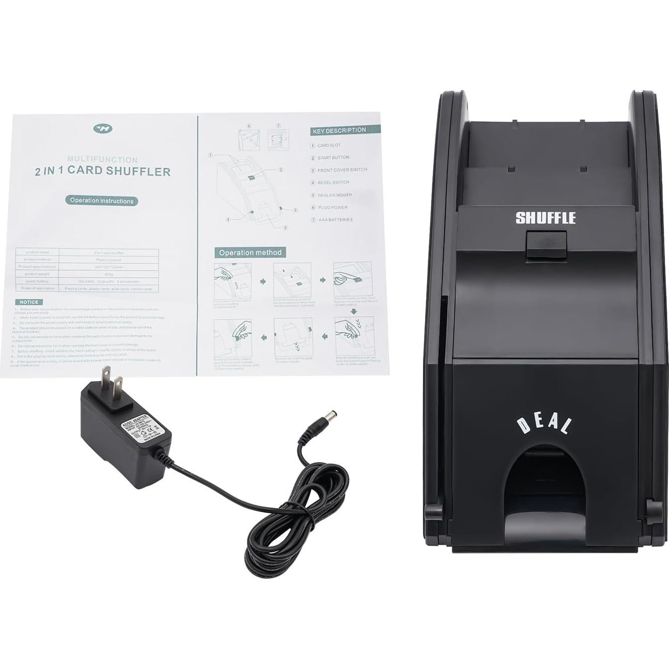 Máquina Automática de Barajar Cartas lxrnqcey - Ligera y Eficiente