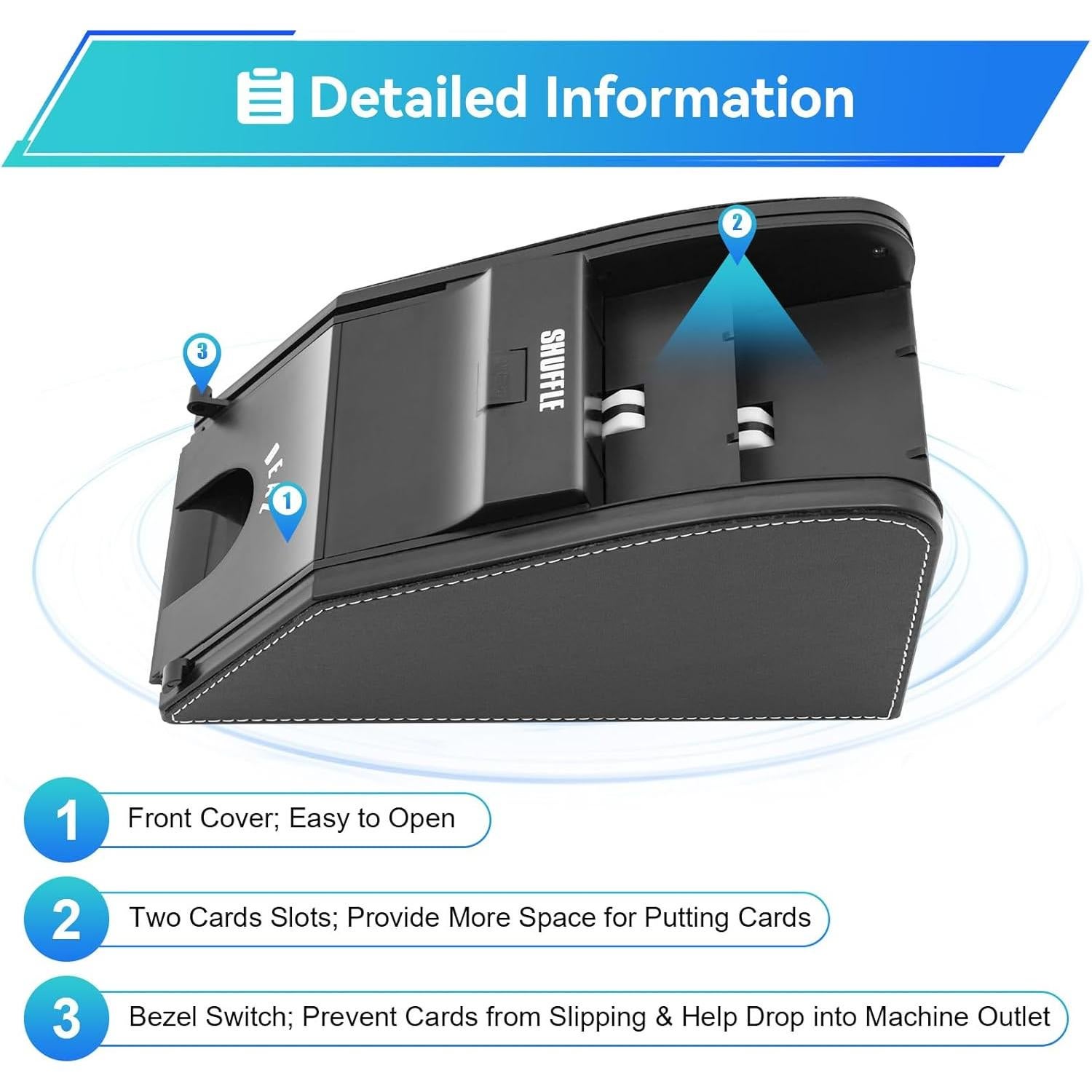 Máquina Automática de Barajar Cartas lxrnqcey - Ligera y Eficiente