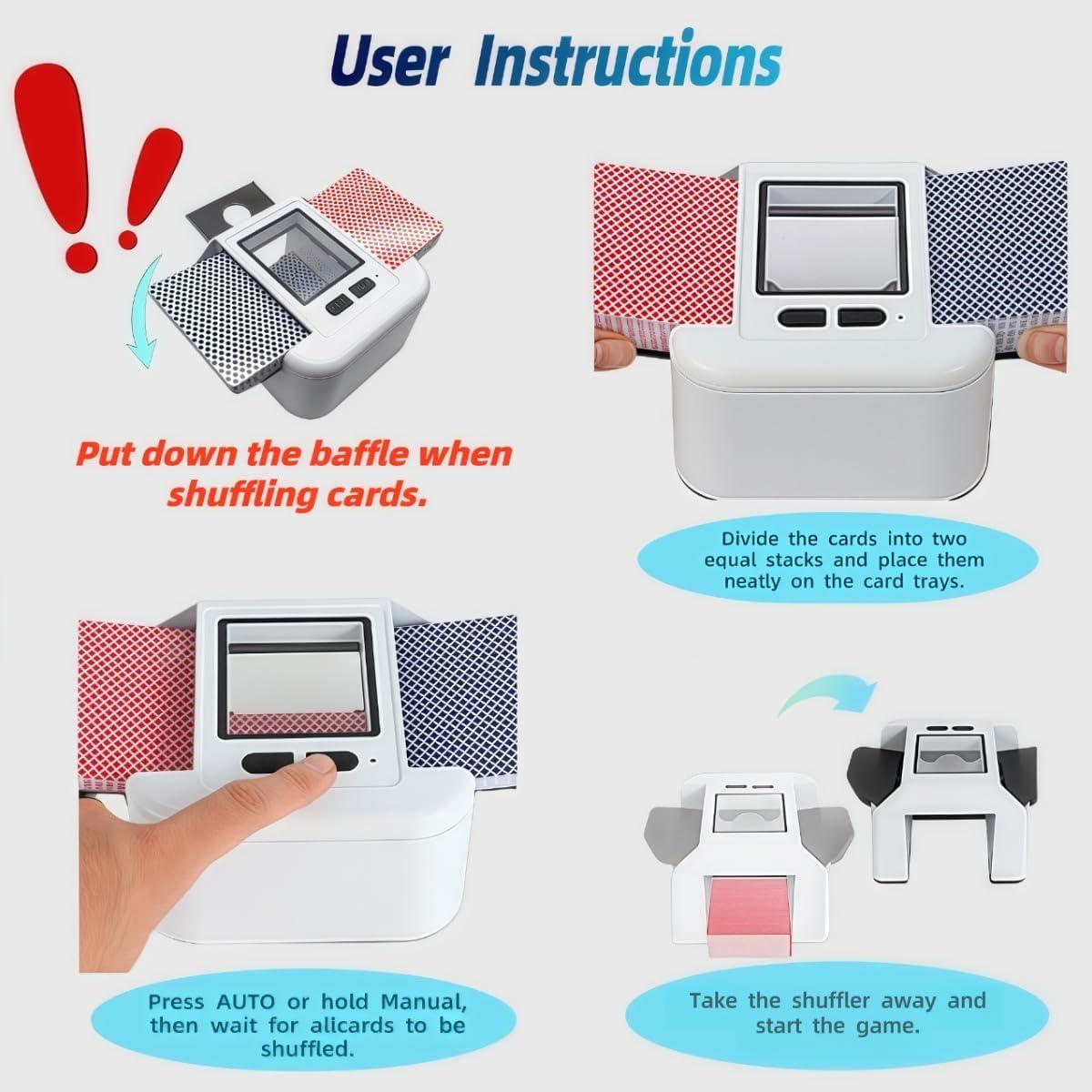 Barajador de Cartas Automático Kuawmty KW-1 Carga Tipo-C