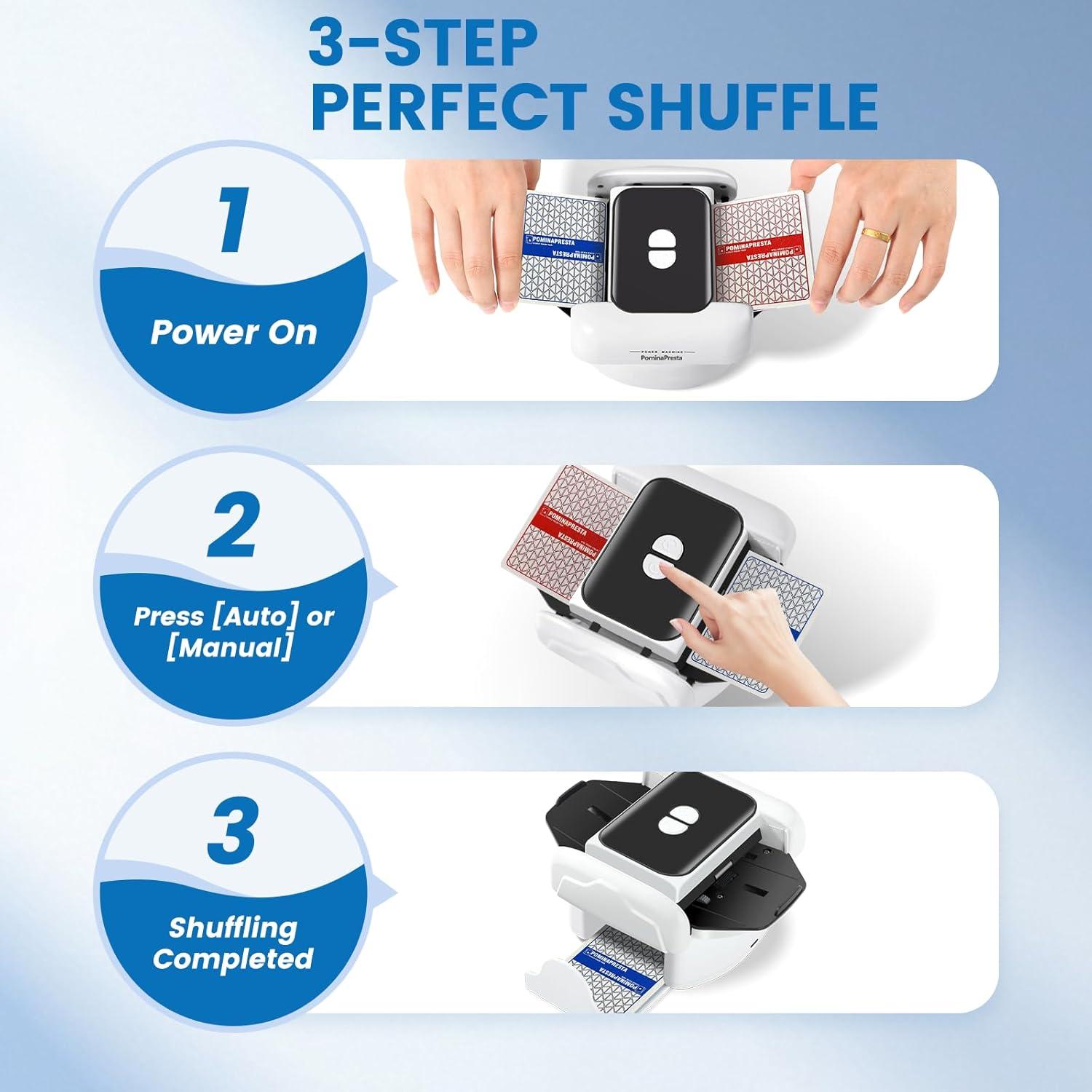 Barajador Automático Recargable PominaPresta TX666 - Dual USB-C