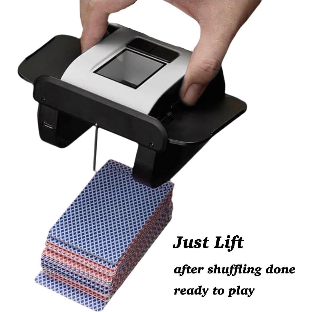 Barajador de Cartas Automático VQP X1, Silencioso y Recargable