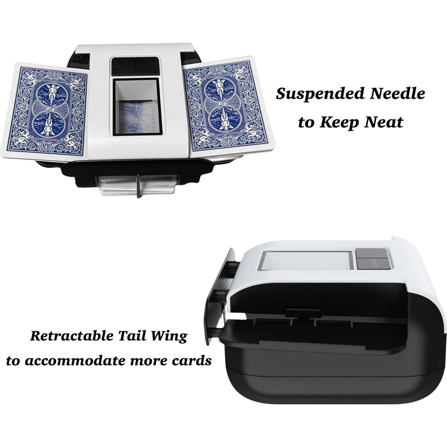 Barajador de Cartas Automático VQP X1, Silencioso y Recargable