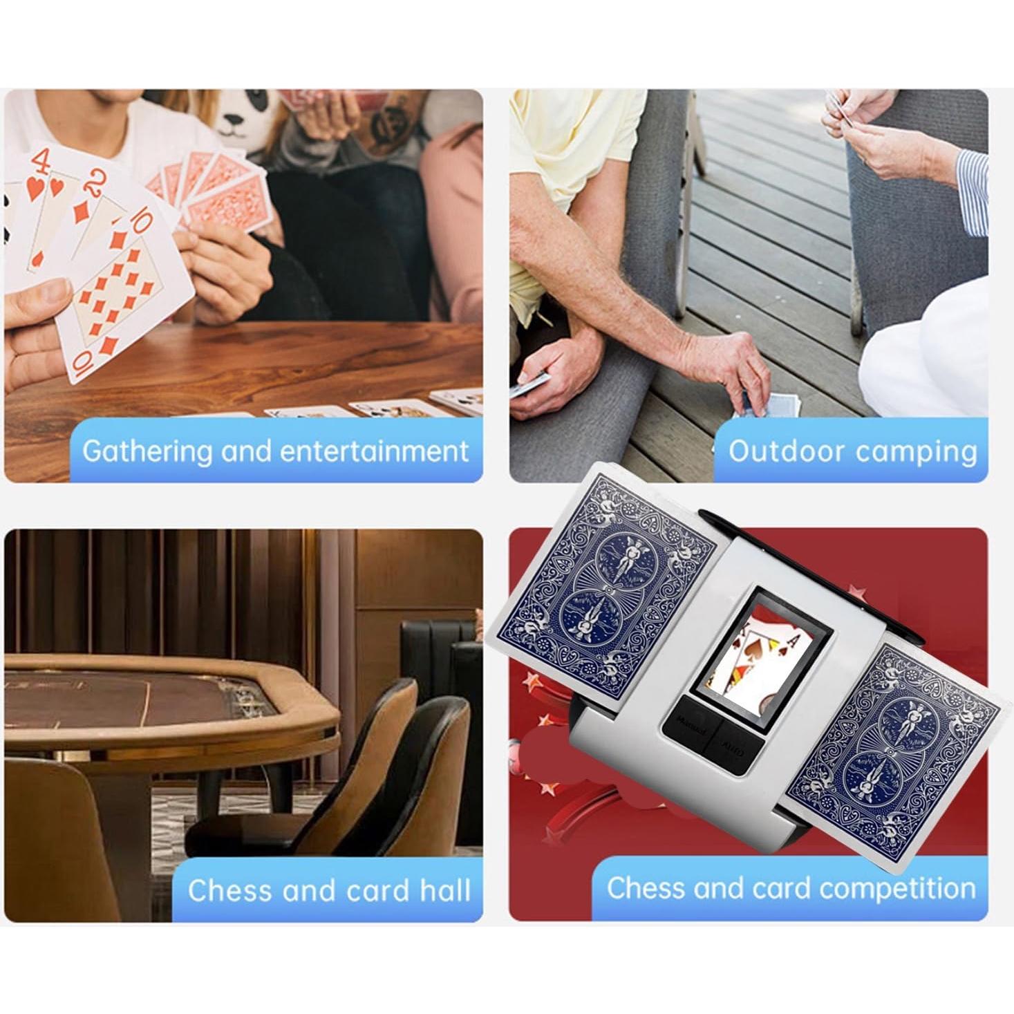 Barajador de Cartas Automático VQP X1, Silencioso y Recargable