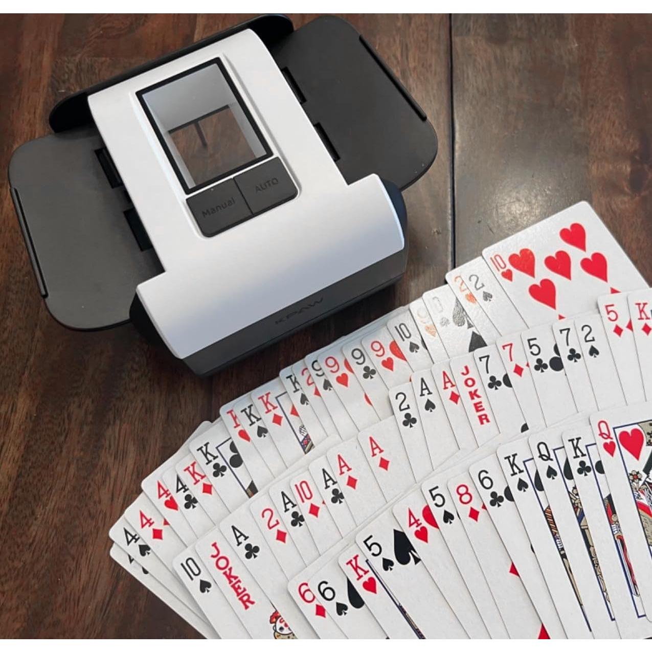 Barajador de Cartas Automático VQP X1, Silencioso y Recargable