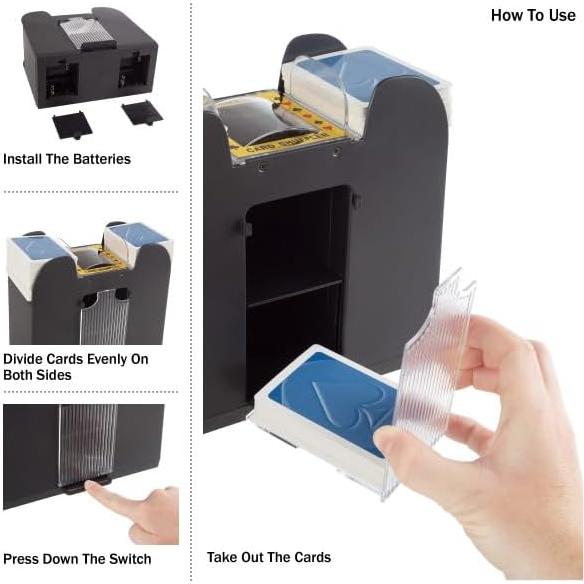 Barajador Automático de Cartas Trademark Poker - 6 Barajas