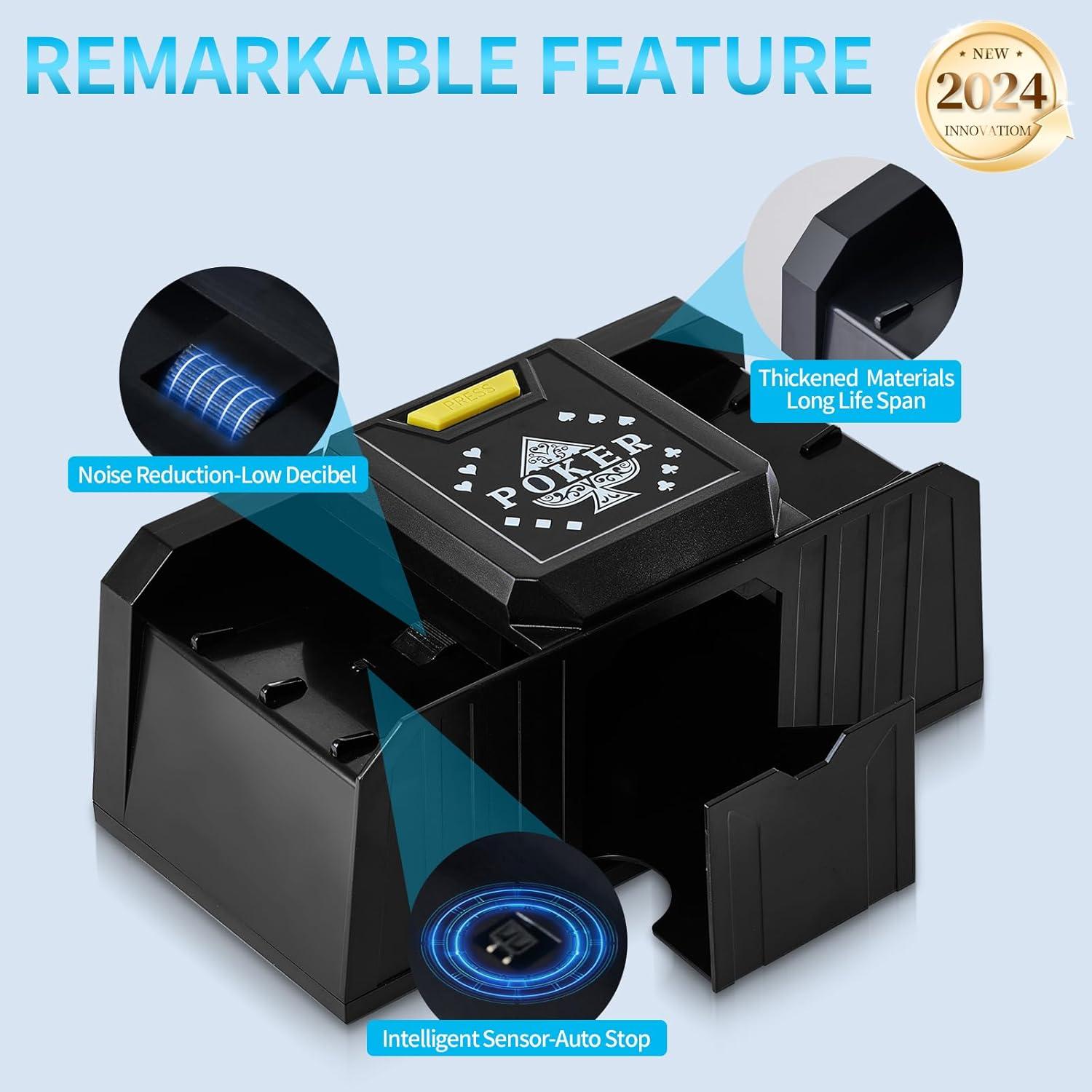 Barajador Automático de Cartas FEIERYA USB/Batería Silencioso