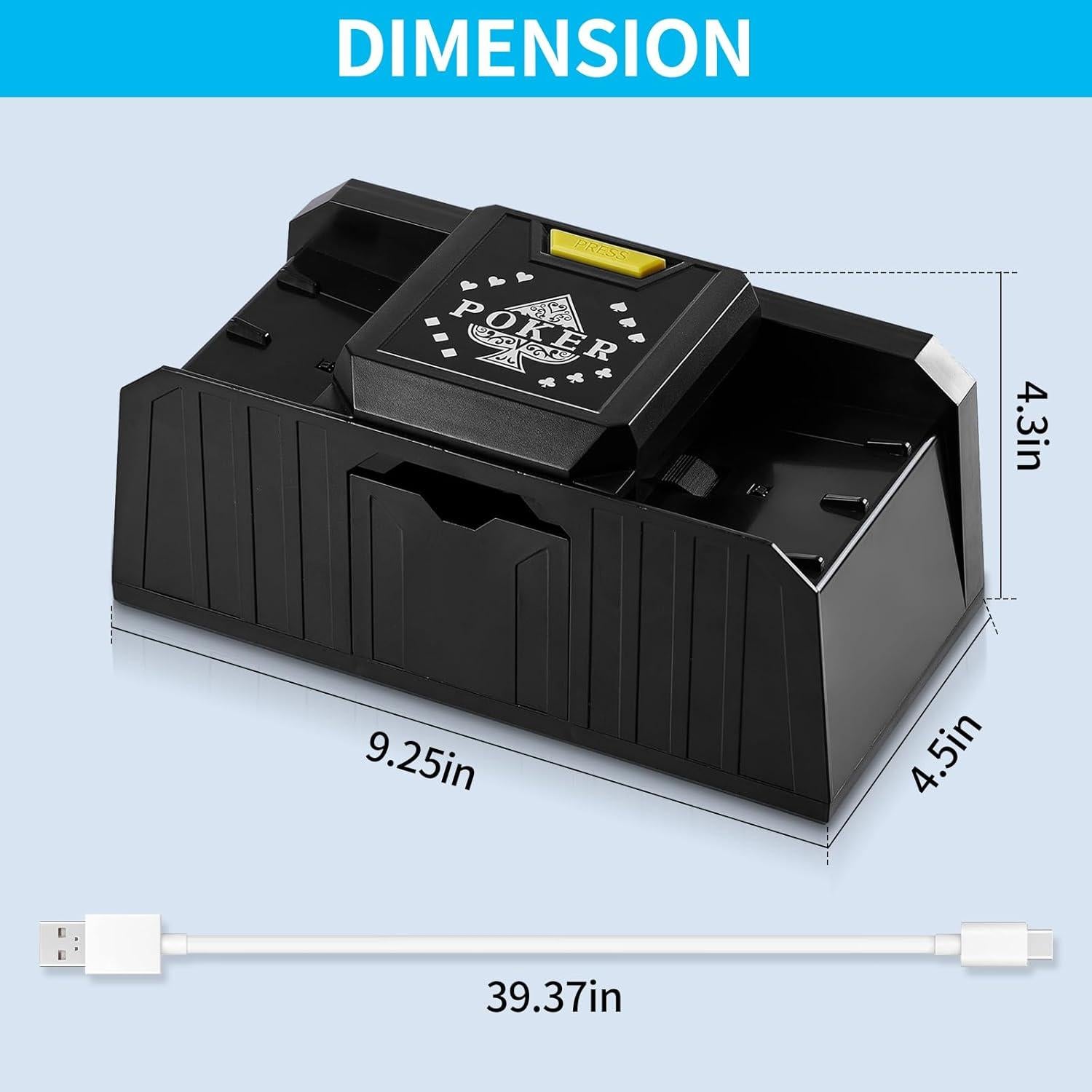 Barajador Automático de Cartas FEIERYA USB/Batería Silencioso