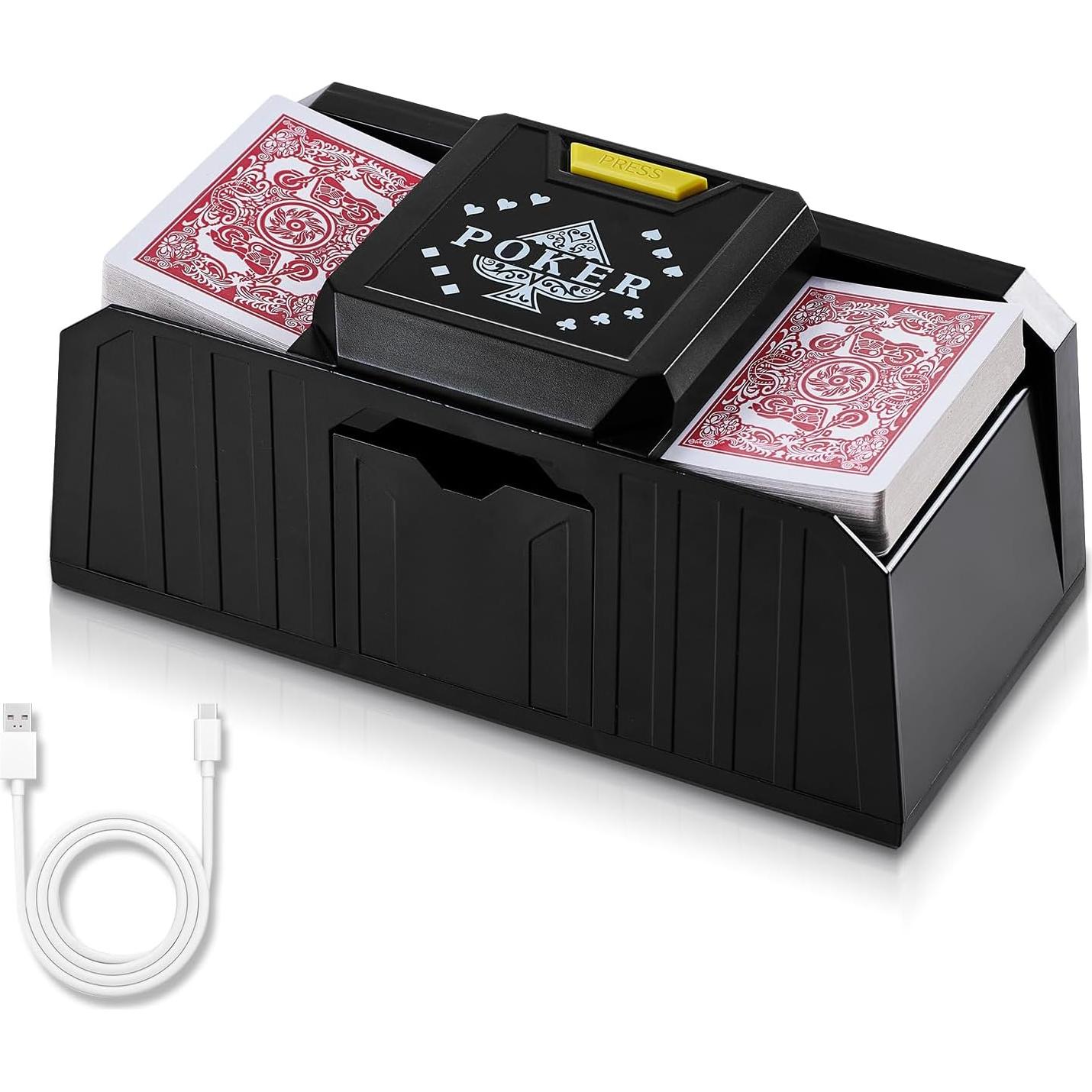 Barajador Automático de Cartas FEIERYA USB/Batería Silencioso