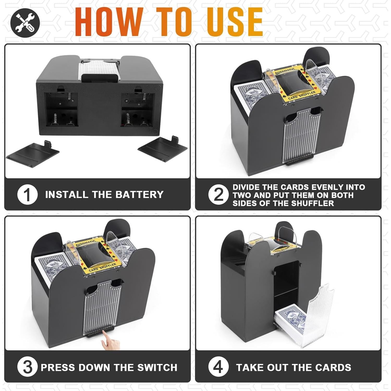 Barajador Automático de Cartas GDHSWJ para 6 Barajas