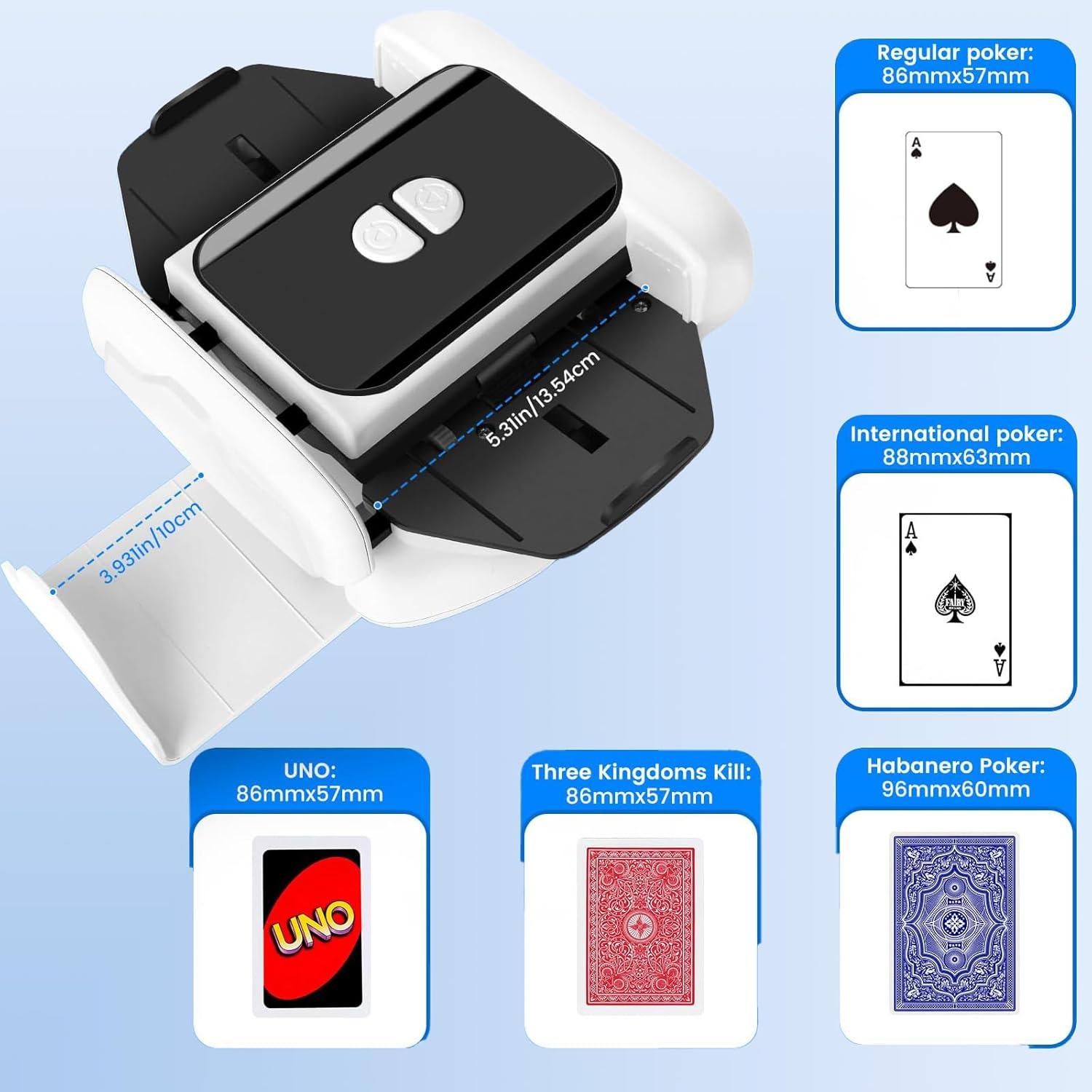 Barajador Automático de Cartas IYRDSHKGVD - Recargable y Silencioso