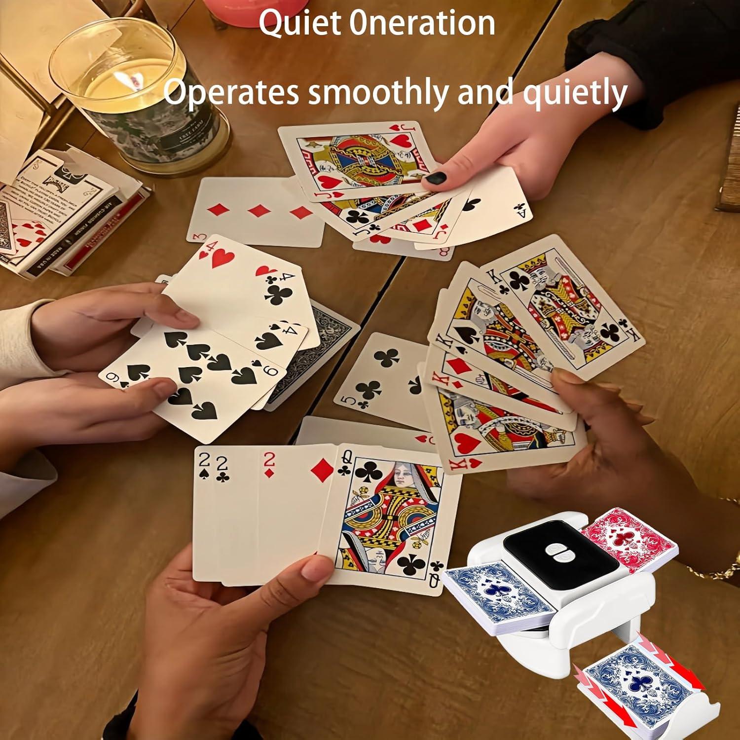 Barajador Automático de Cartas IYRDSHKGVD - Recargable y Silencioso