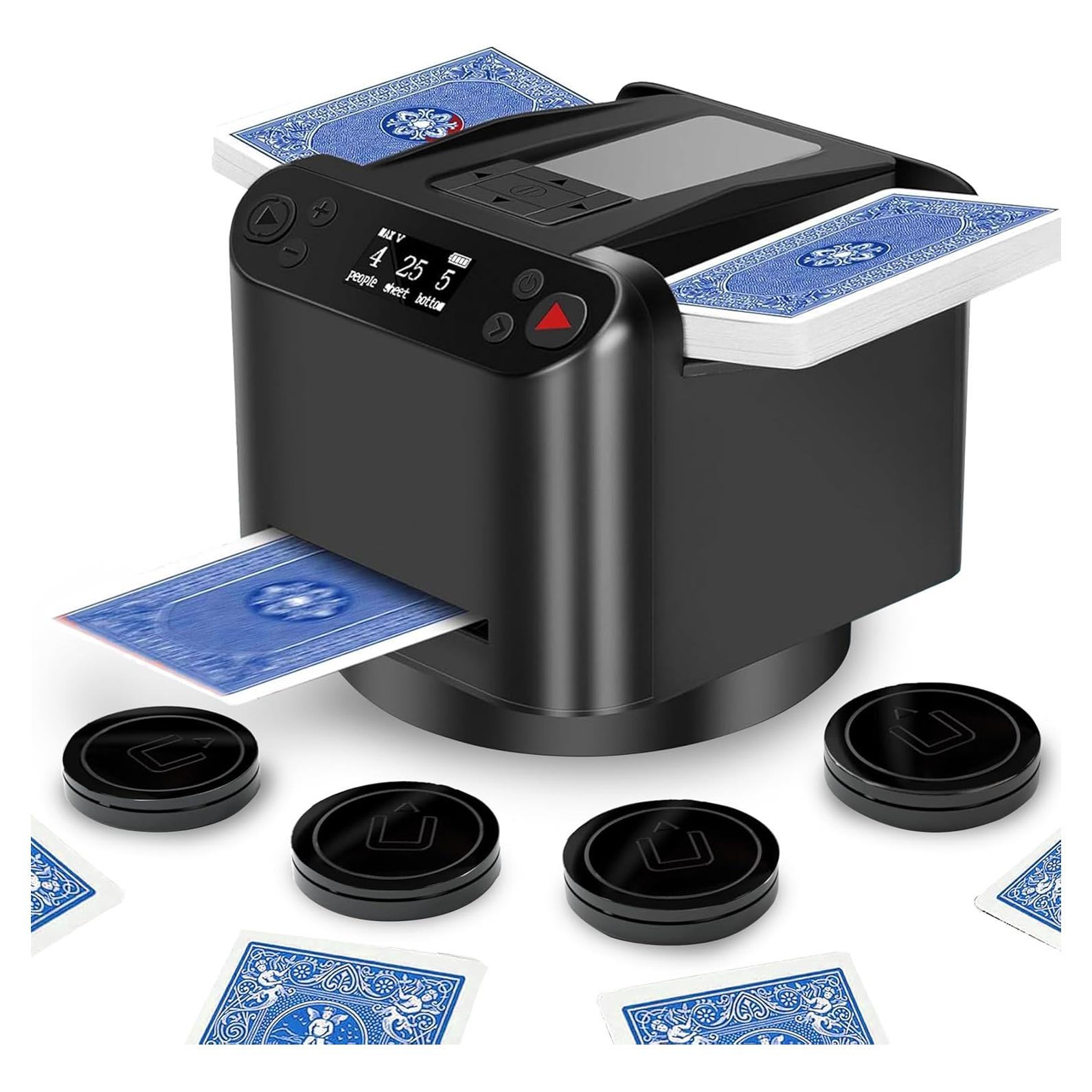 Barajador Automático de Cartas Aoikoy para 2 Mazos - Negro