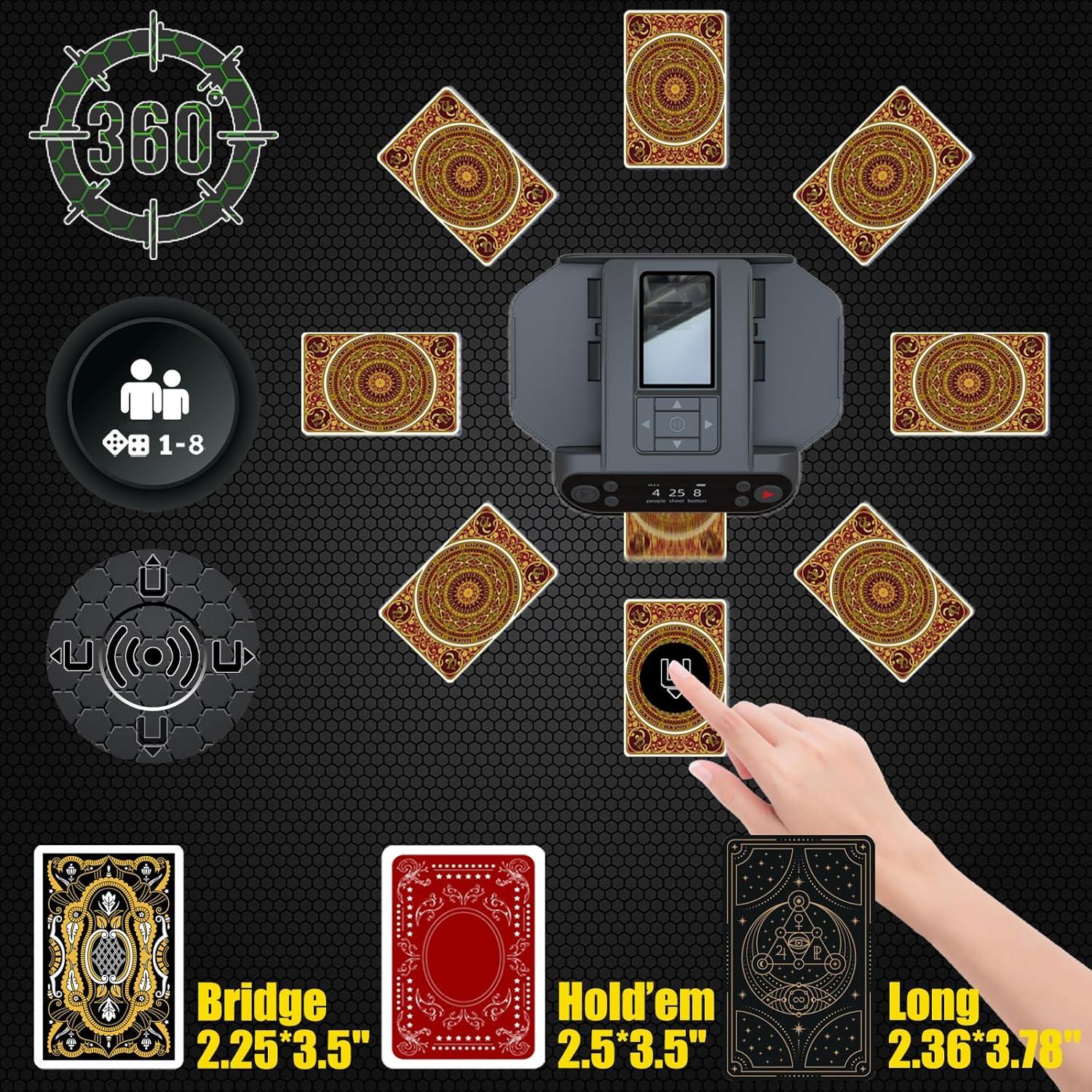 Máquina Barajadora y Repartidora de Cartas DoIove 360°