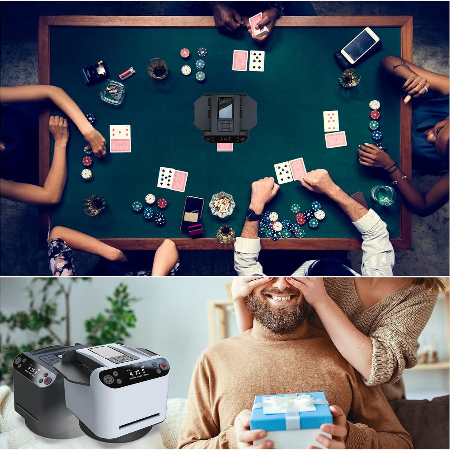 Máquina Barajadora y Repartidora de Cartas DoIove 360°