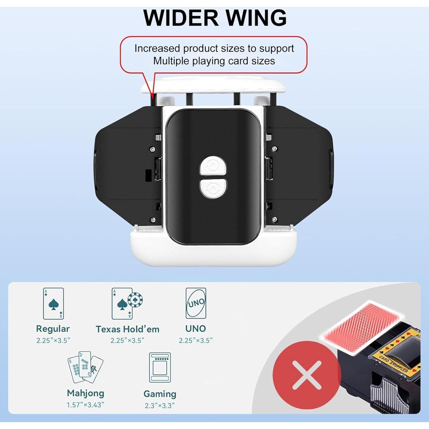 Barajador Automático de Cartas HahaGo TT06 Recargable 2000mAh