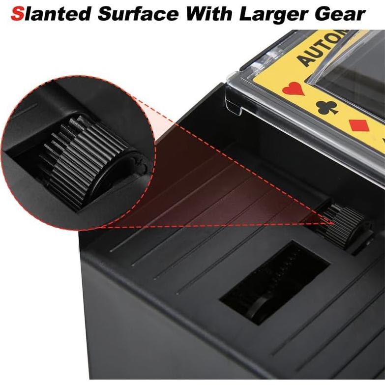 Barajador de Cartas FONBEAR Eléctrico 6 Barajas USB/Batería