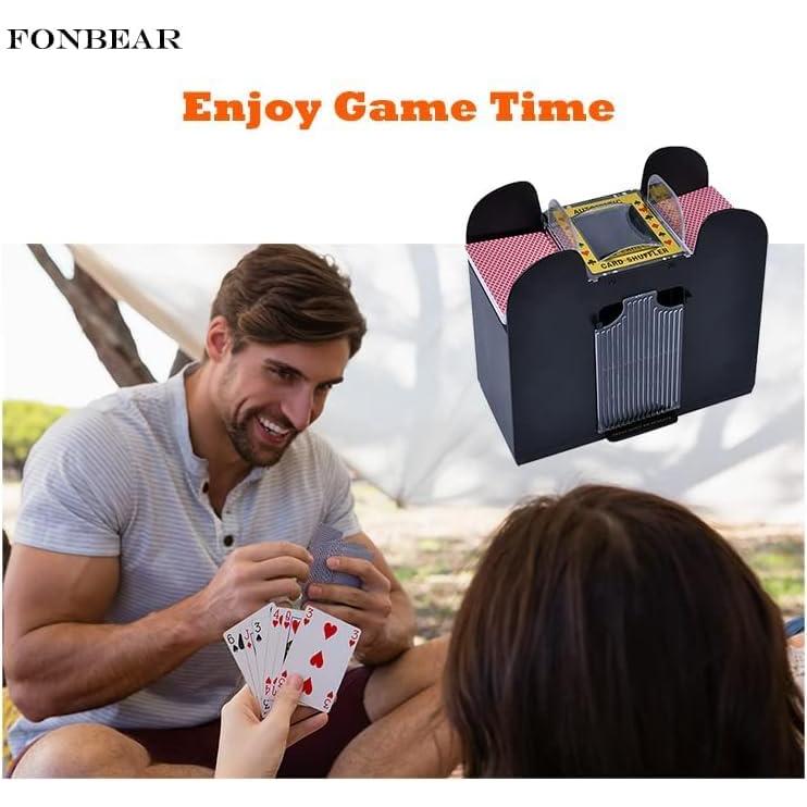 Barajador de Cartas FONBEAR Eléctrico 6 Barajas USB/Batería