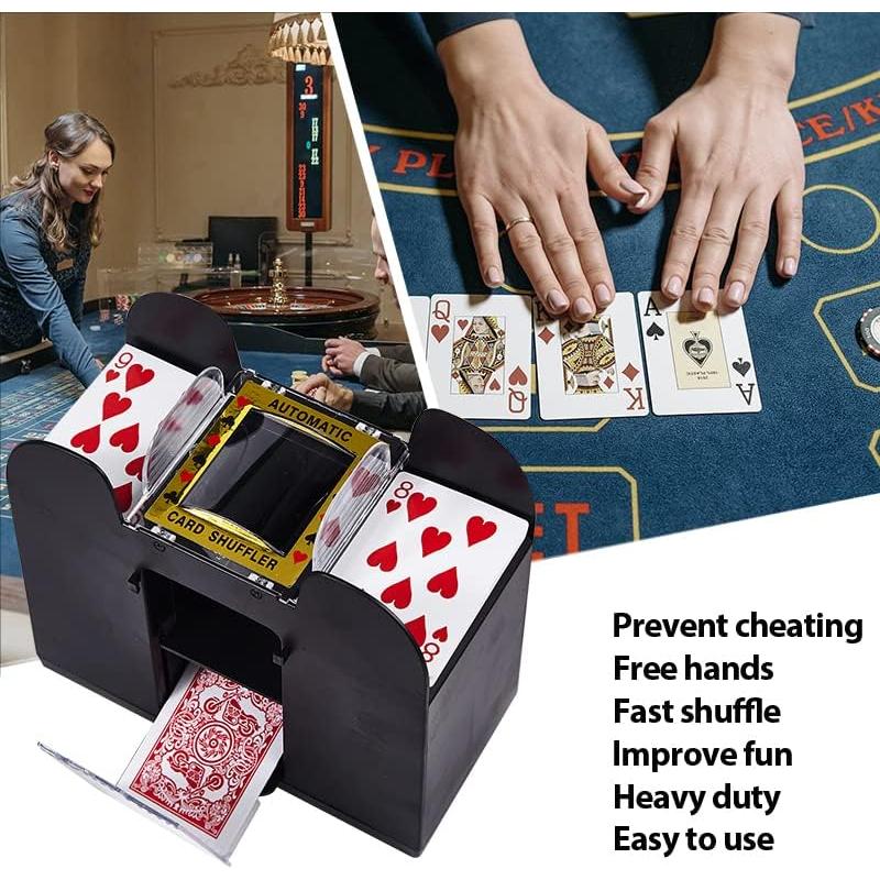 Barajador de Cartas FONBEAR Eléctrico 6 Barajas USB/Batería