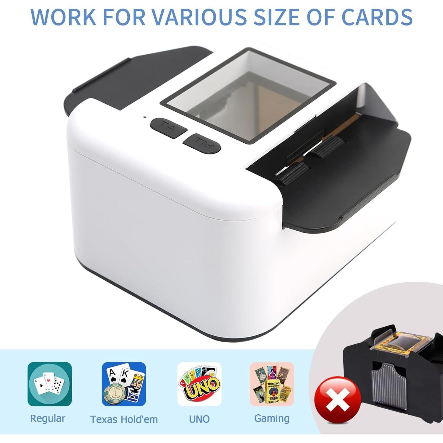 Barajador Automático de Cartas Rehomy 3329921 - Silencioso y Portátil