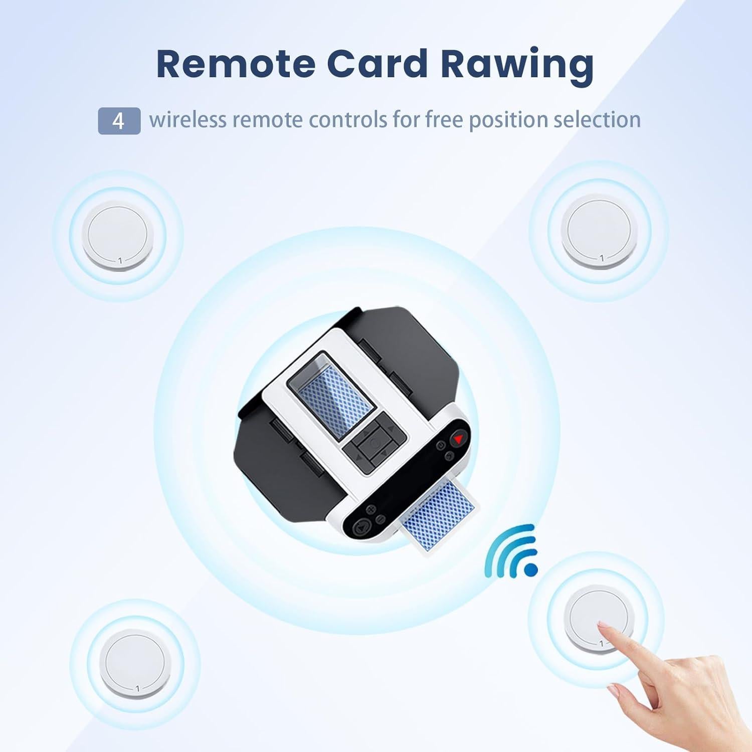 Barajador y Repartidor Automático KNEBAD 2-en-1 con Control Remoto