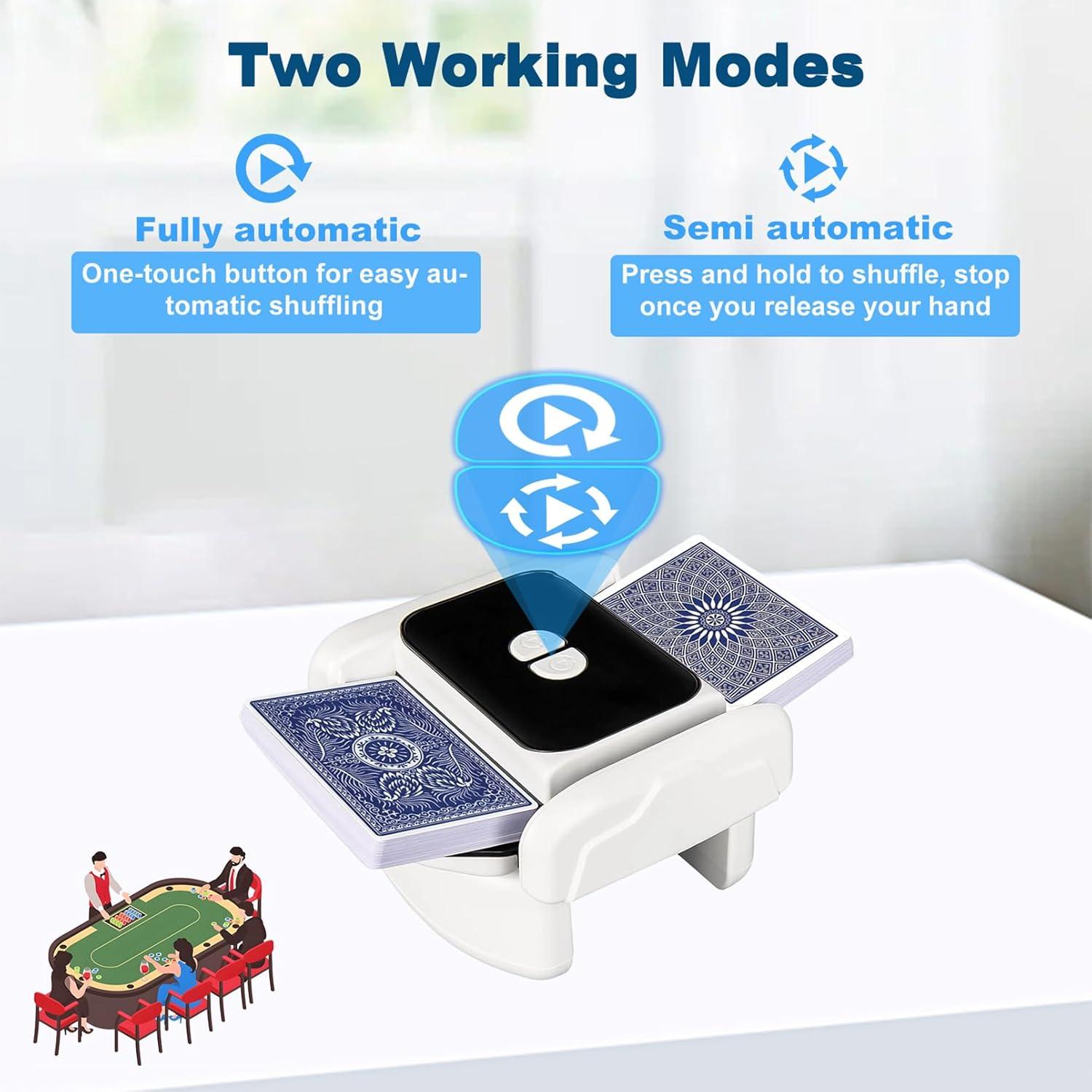 Barajador de Cartas Automático Yeelan TT06 Recargable 1-2 Barajas