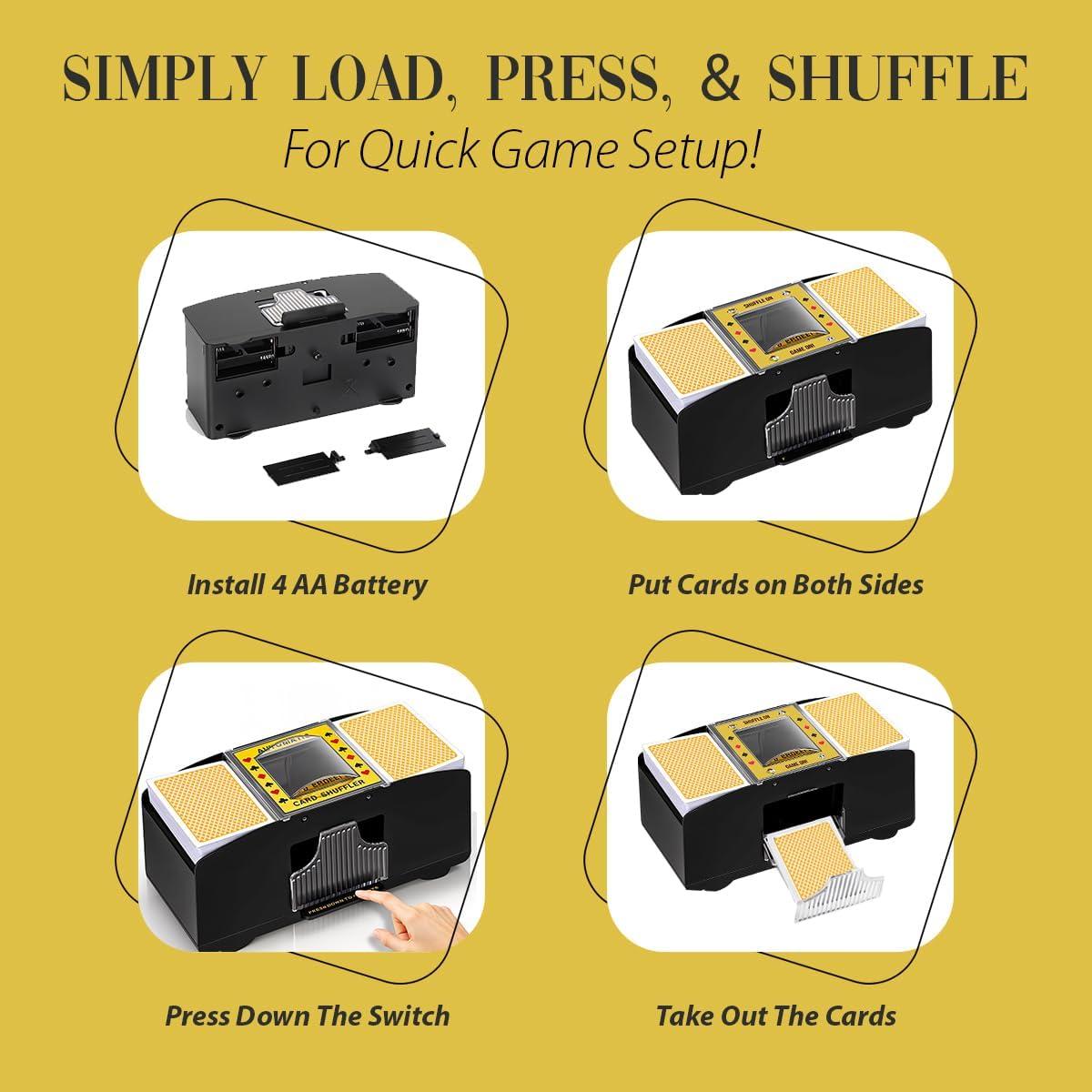 Barajador Automático de Cartas Gamify 2 Barajas - Silencioso y Eficiente