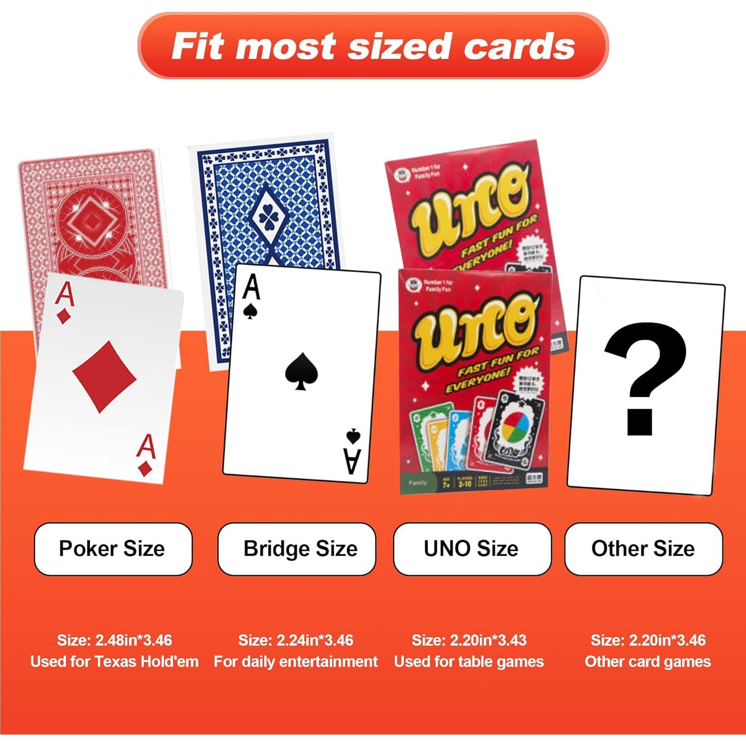 Barajador Eléctrico de Cartas FONBEAR 2 Barajas USB - Ideal para Juegos