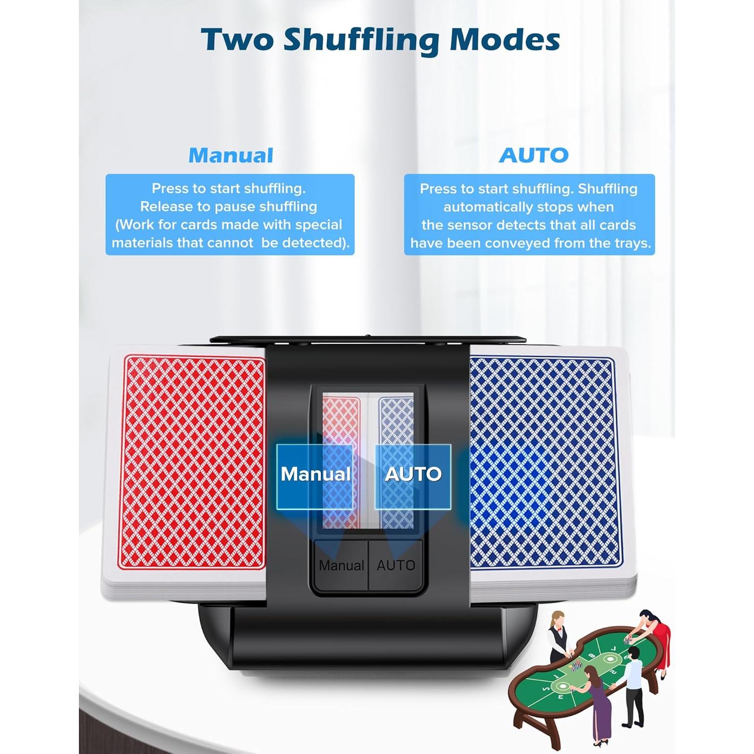 Barajador de Cartas Automático AVUMDA Recargable 2000mAh
