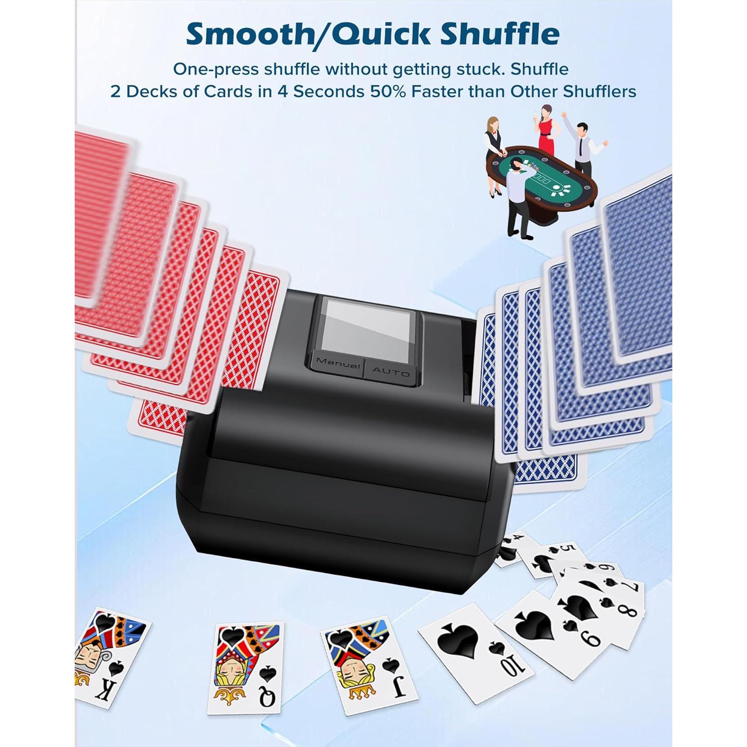 Barajador de Cartas Automático AVUMDA Recargable 2000mAh