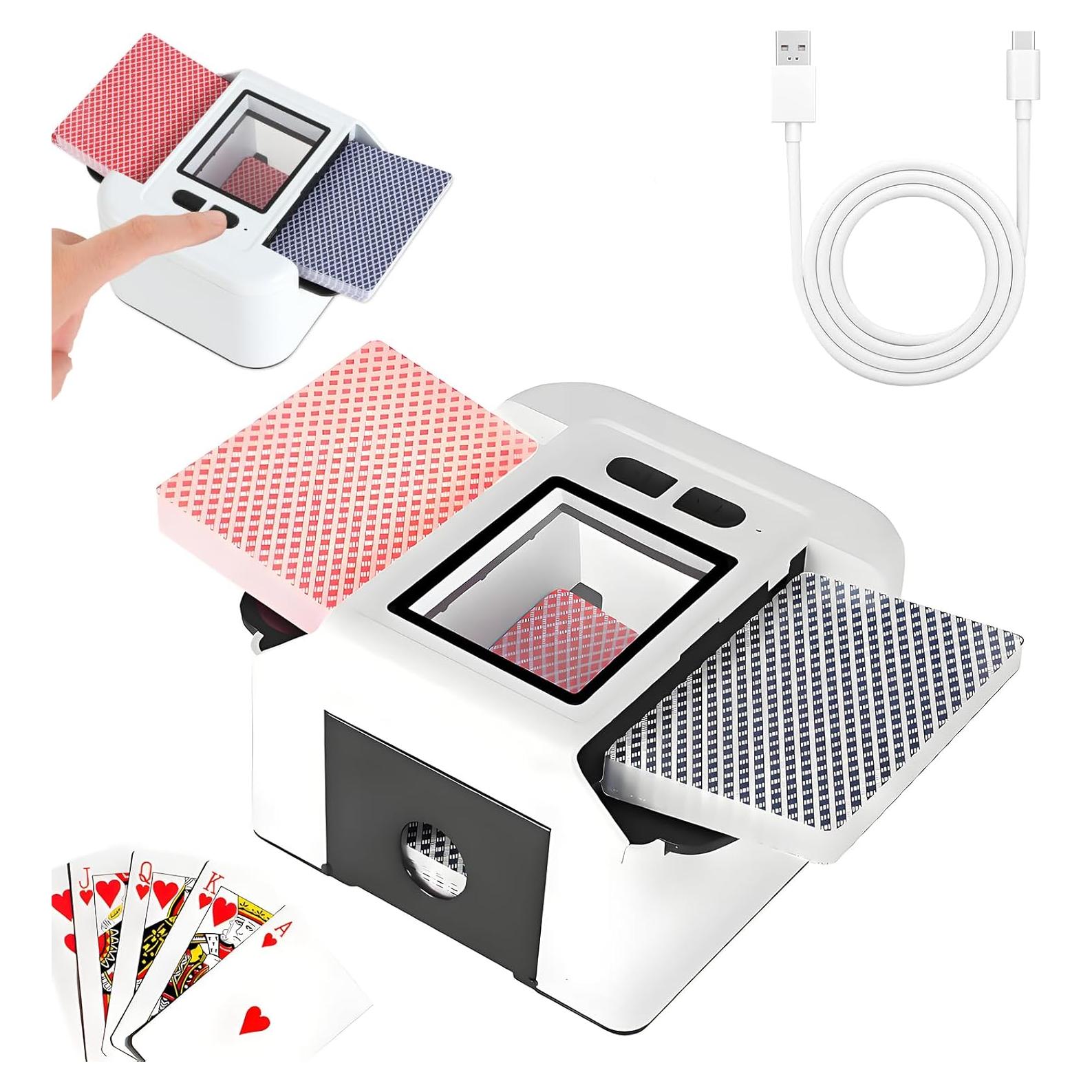Barajador de Cartas Automático Veroral, Recargable y Silencioso
