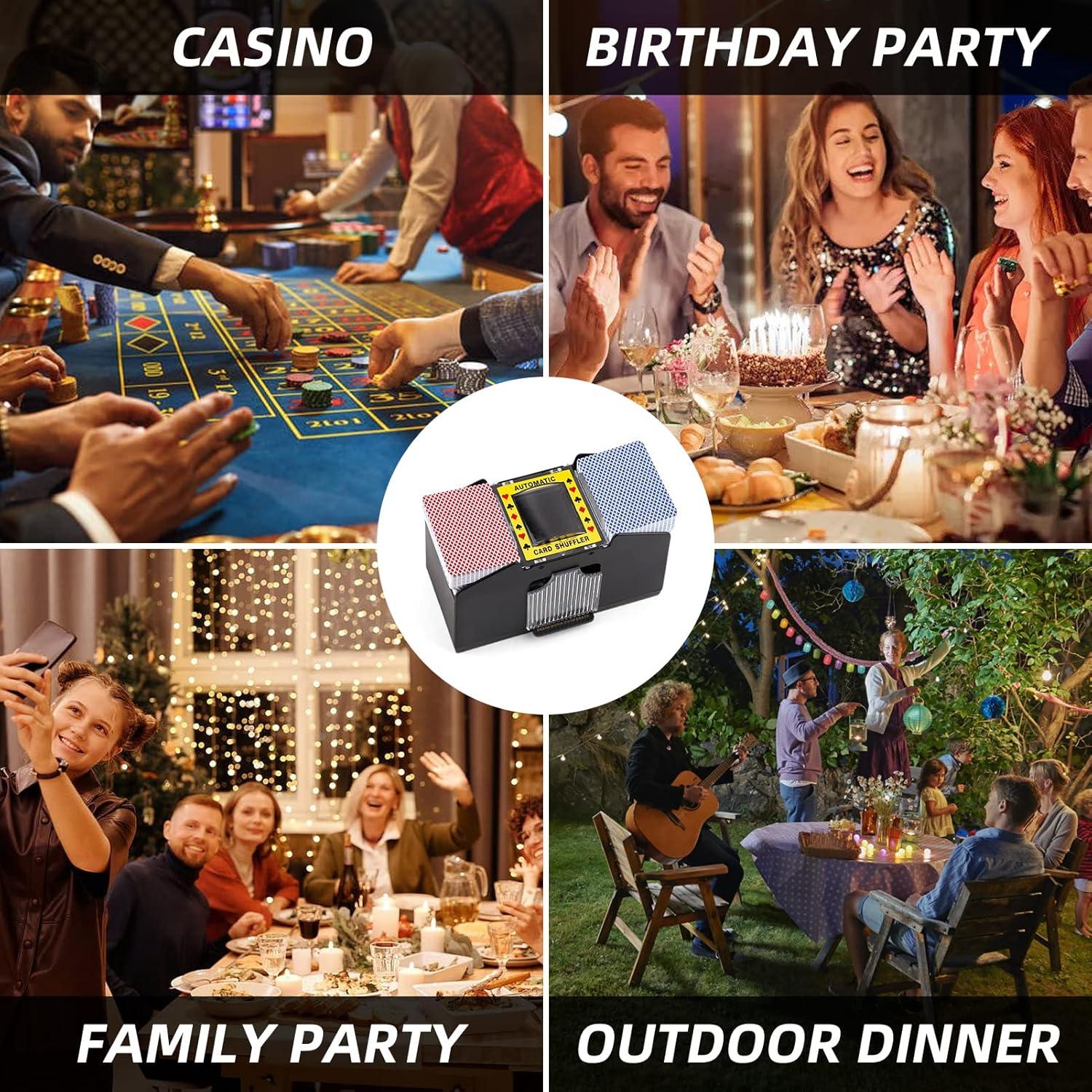 Barajador Automático de Cartas Homwom para 1-4 Barajas