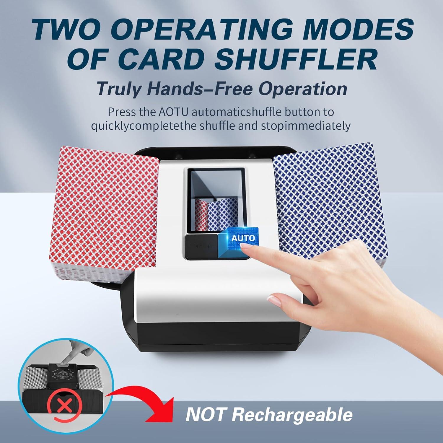 Barajador Automático de Cartas CARDSPIN WX - Batería 2000mAh