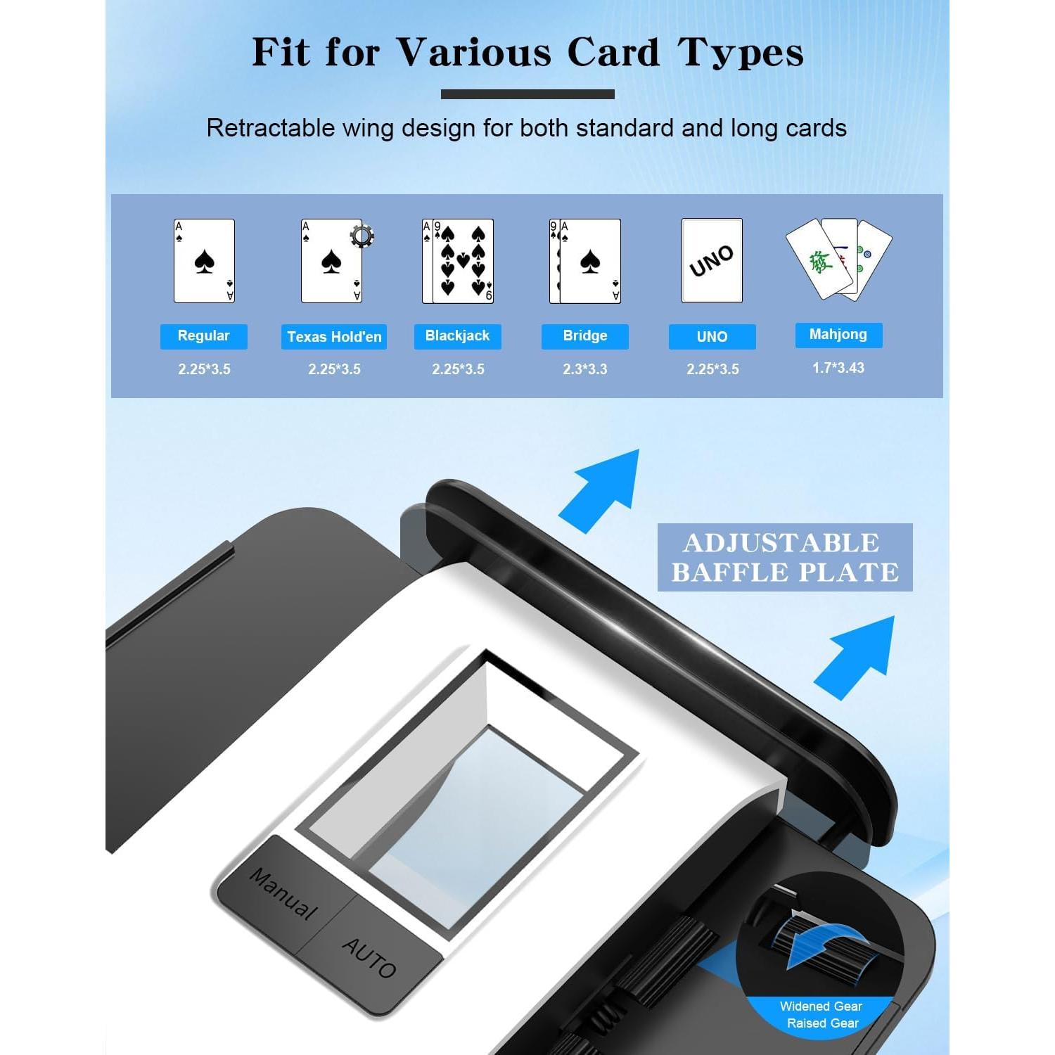 Mezclador Automático de Cartas Eiito X1 Portátil 2000mAh