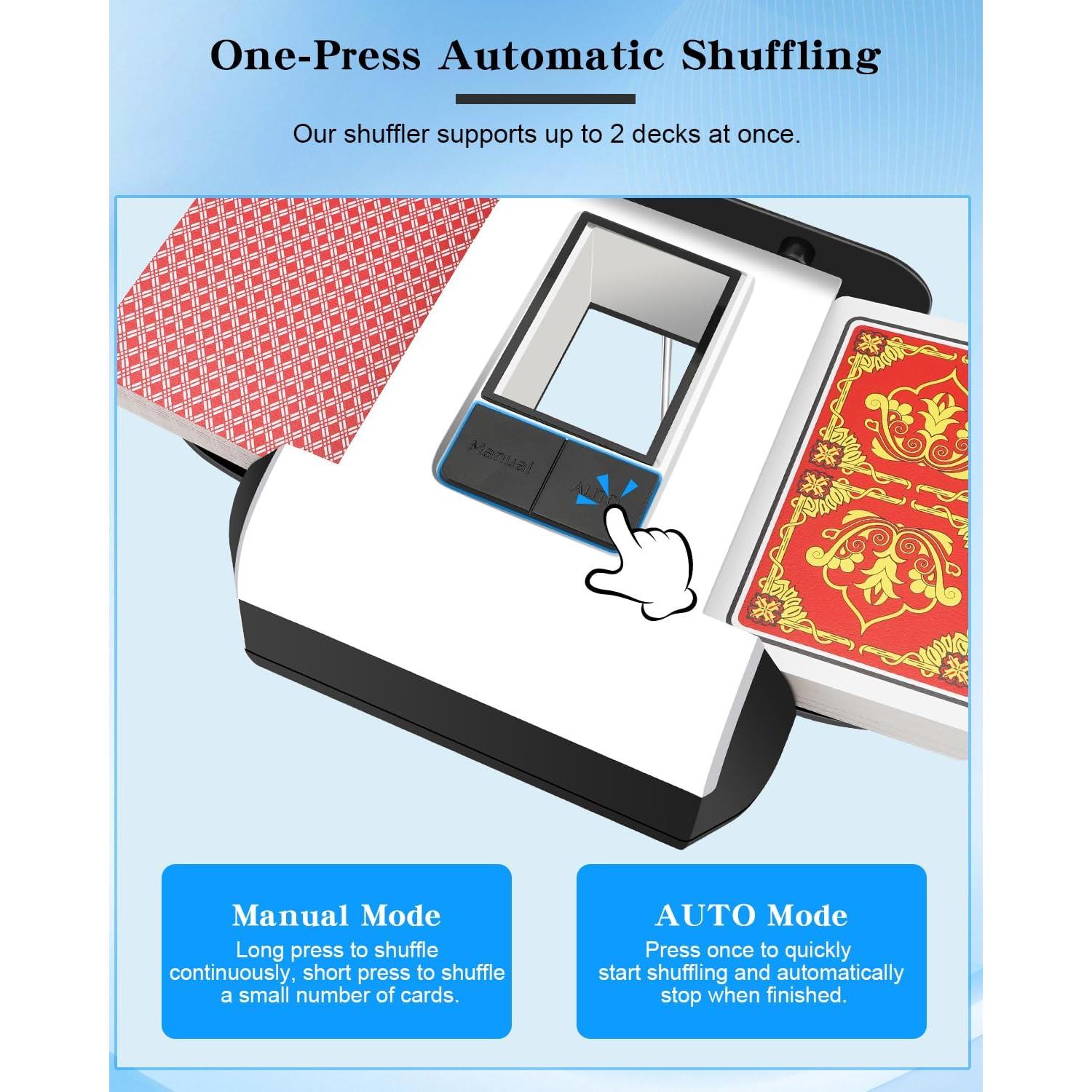 Mezclador Automático de Cartas Eiito X1 Portátil 2000mAh