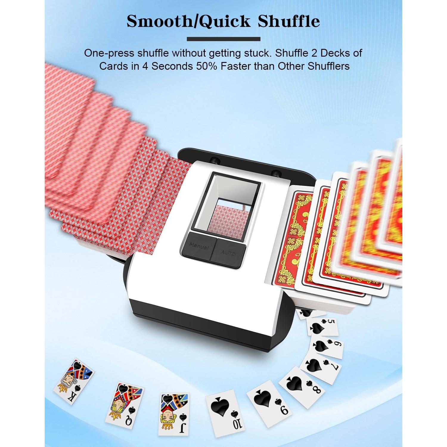 Mezclador Automático de Cartas Eiito X1 Portátil 2000mAh