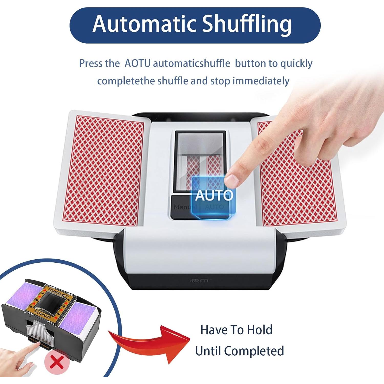 Barajador de Cartas Automático KNEBAD CMJ-X1 Portátil Bajo Ruido